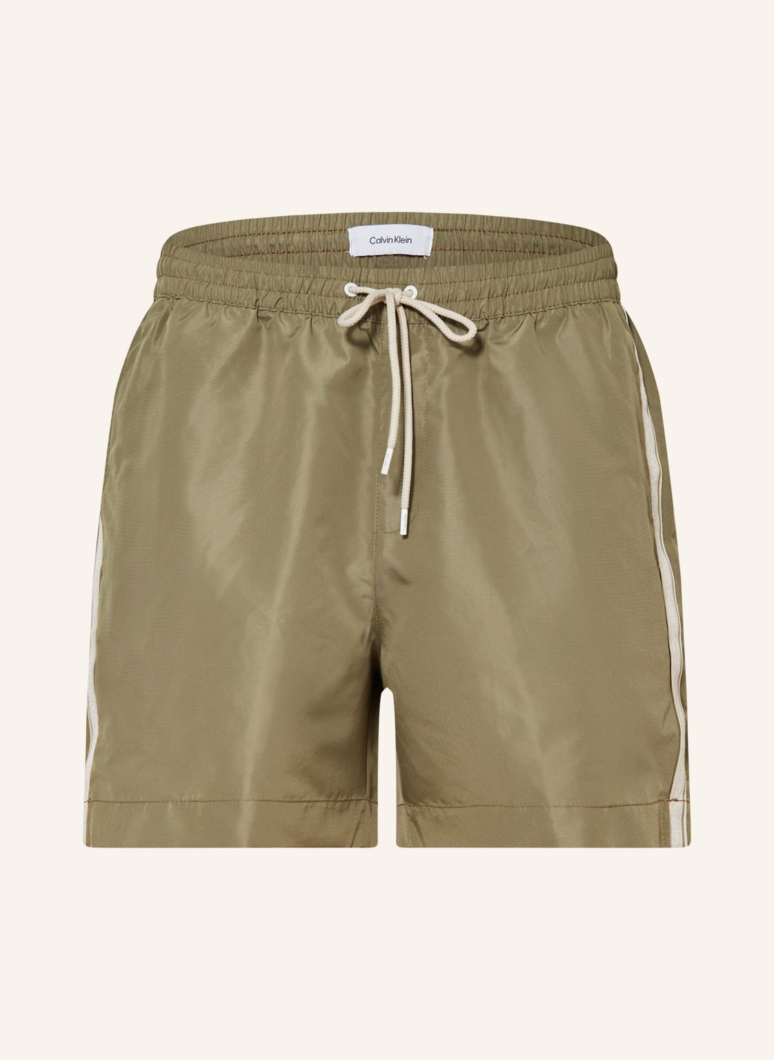 Image of Calvin Klein Badeshorts Logo Tape gruen