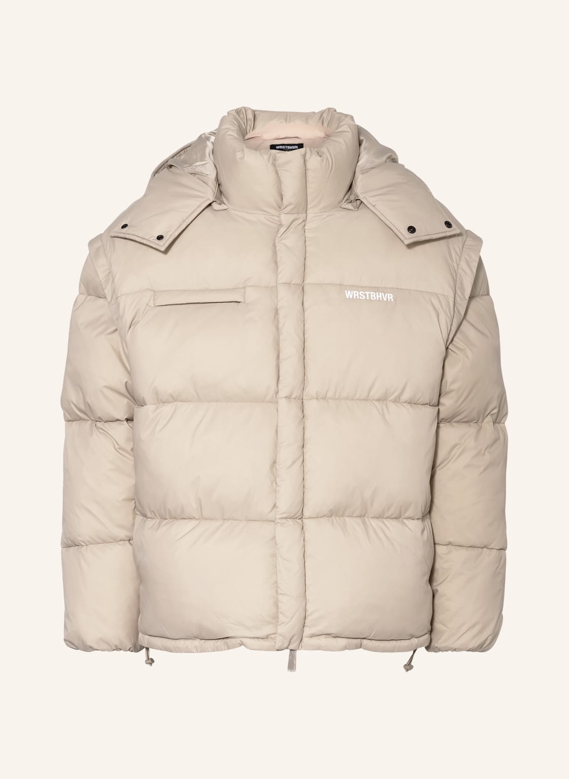 Image of Wrstbhvr Steppjacke Silas Mit Abnehmbaren Ärmeln beige