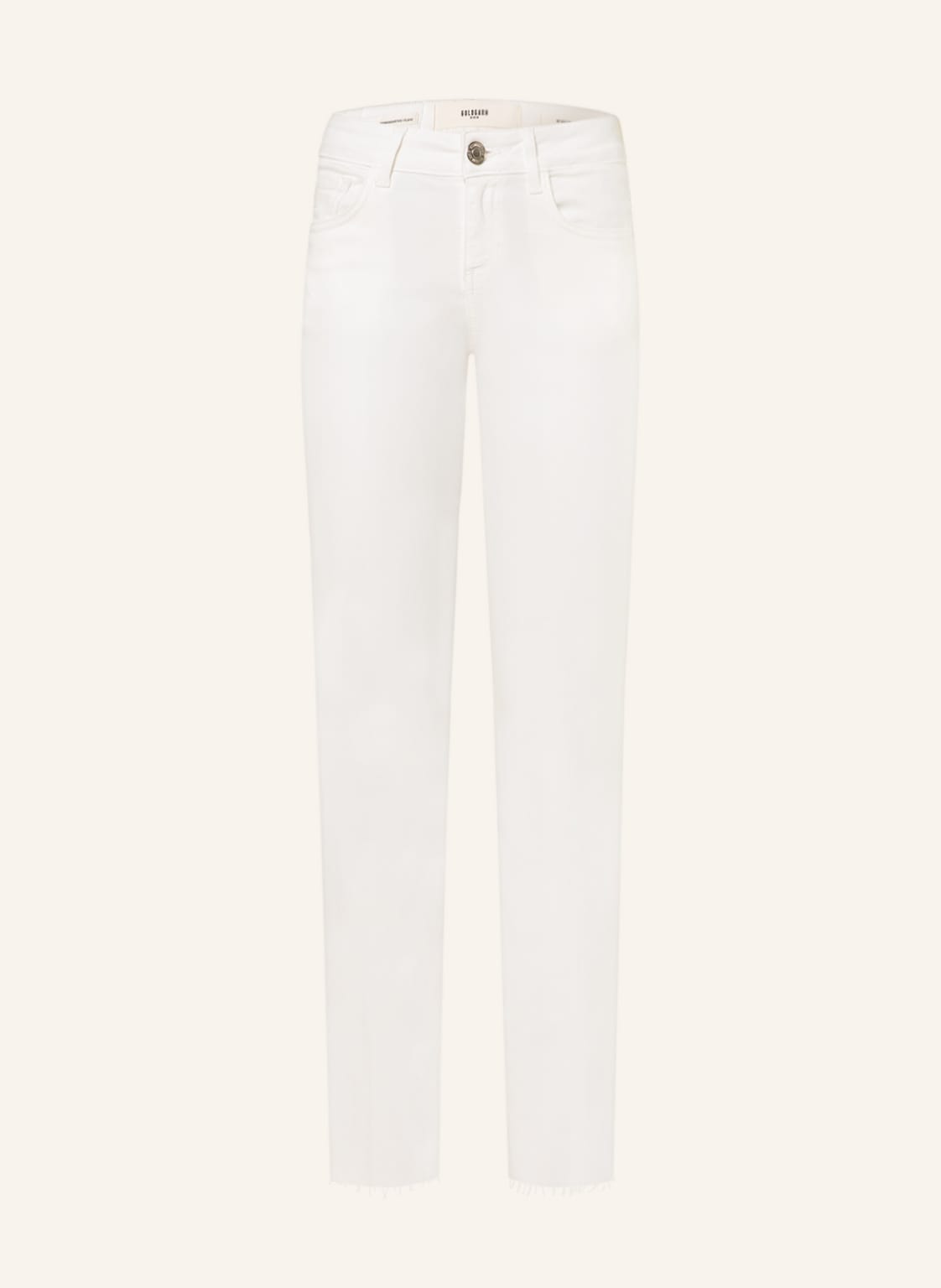 Image of Goldgarn Denim Straight Jeans Rosengarten weiss