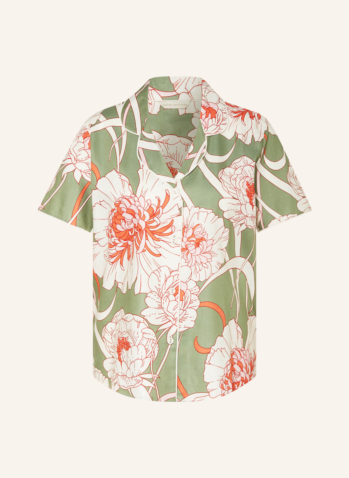 Image of Cyberjammies Schlafshirt Sage Green gruen