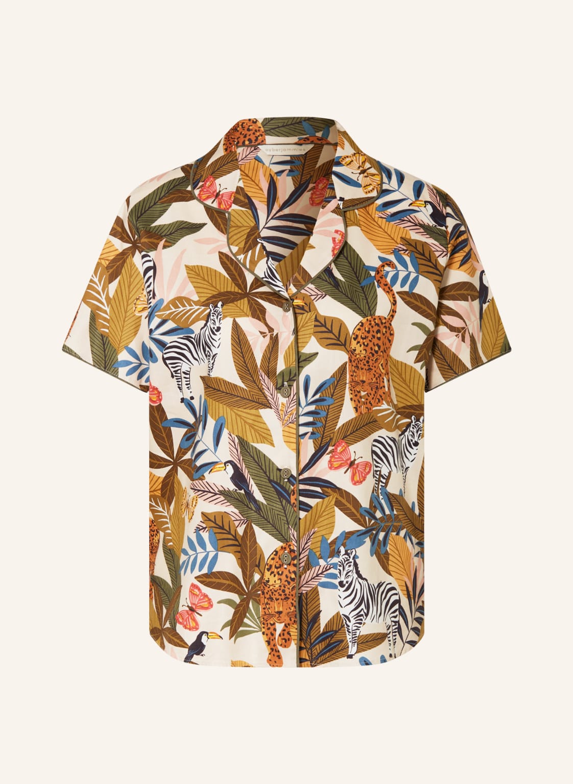 Image of Cyberjammies Schlafshirt Savannah gruen