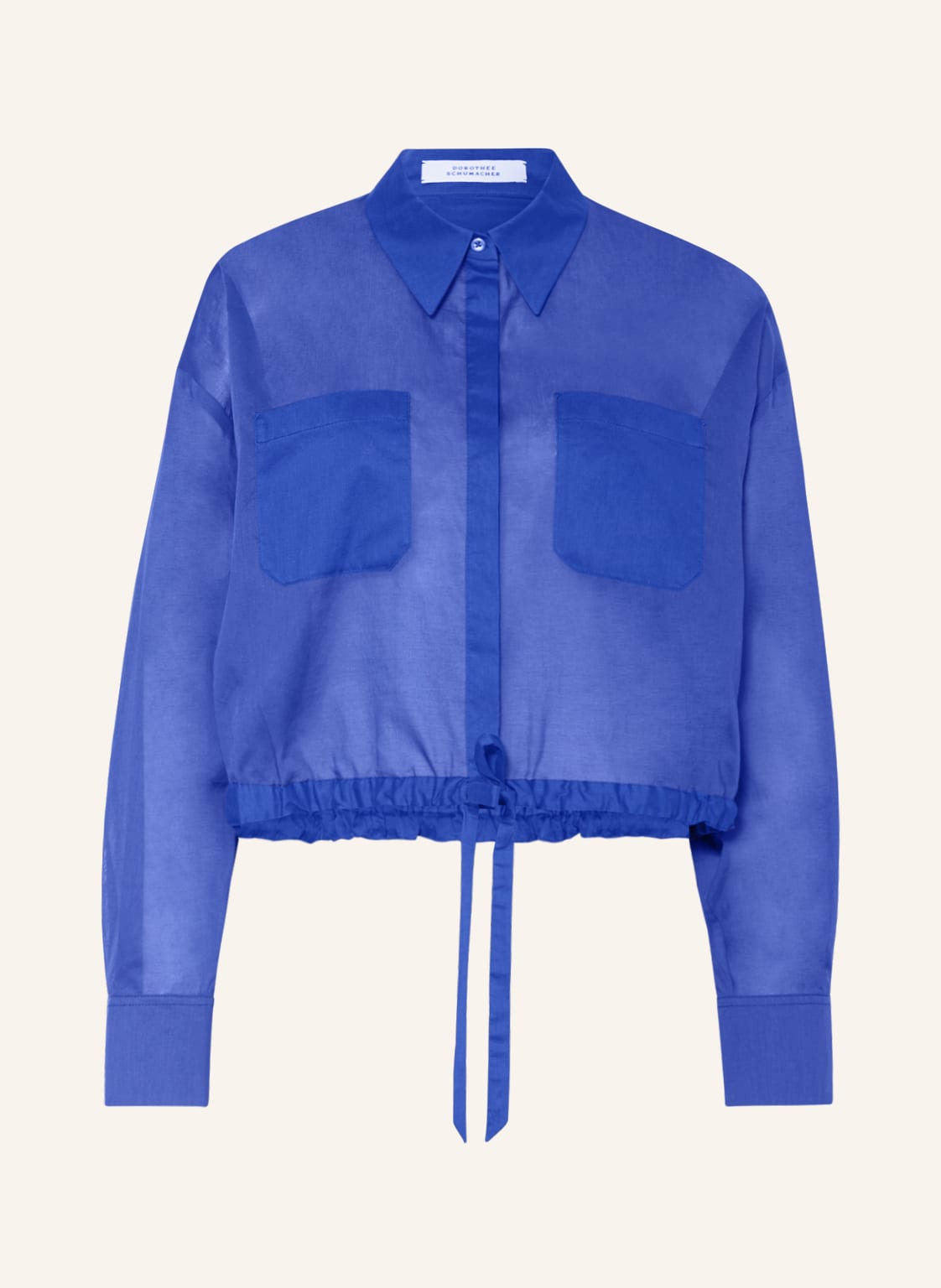 Image of Dorothee Schumacher Cropped-Hemdbluse blau