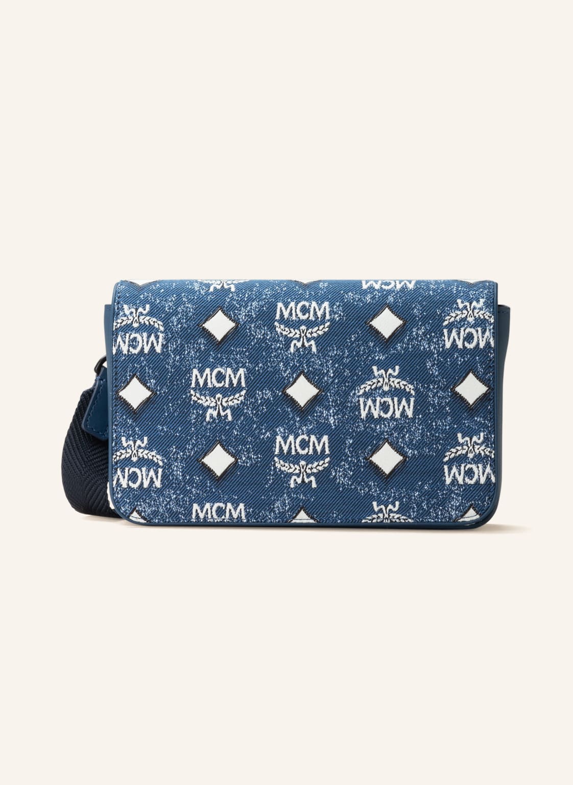 Image of Mcm Umhängetasche Mini Aren Vintage blau