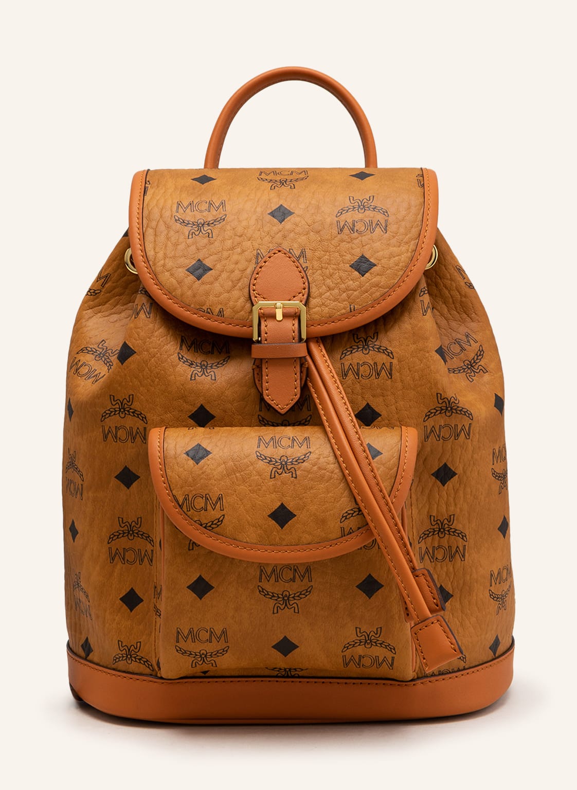 Image of Mcm Rucksack Aren Visetos Mini braun