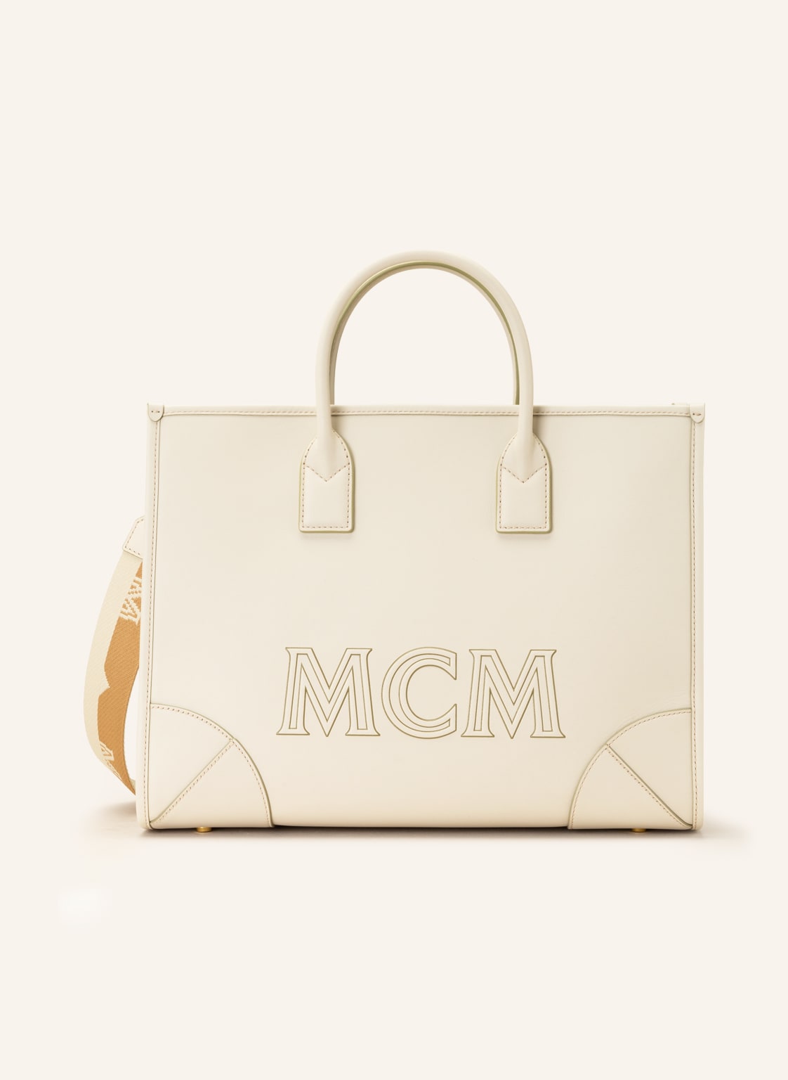 Image of Mcm Shopper München beige