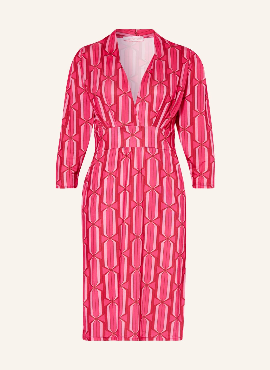 Image of Marivie Jerseykleid Oh, La La! Mit 3/4-Arm pink