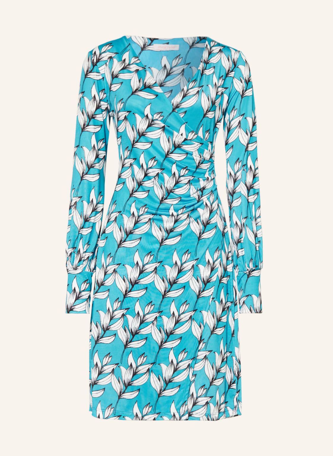 Image of Marivie Kleid Dare You! In Wickeloptik blau