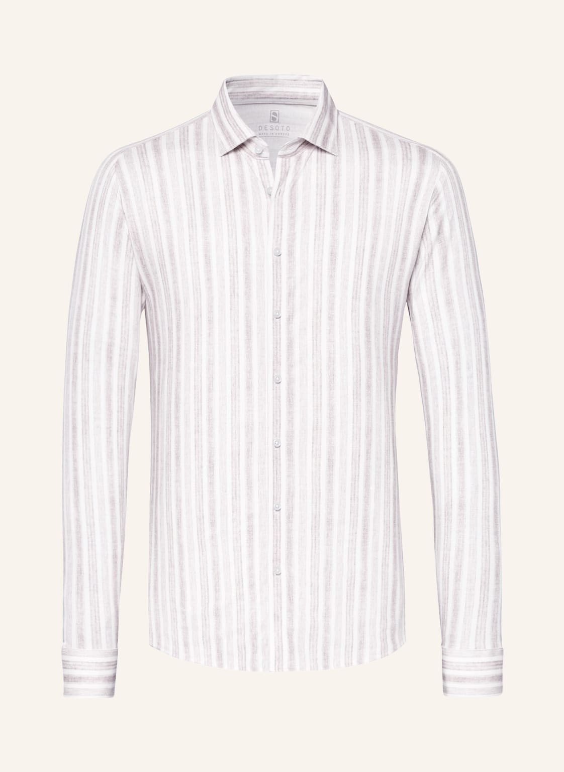 Image of Desoto Jerseyhemd Slim Fit beige