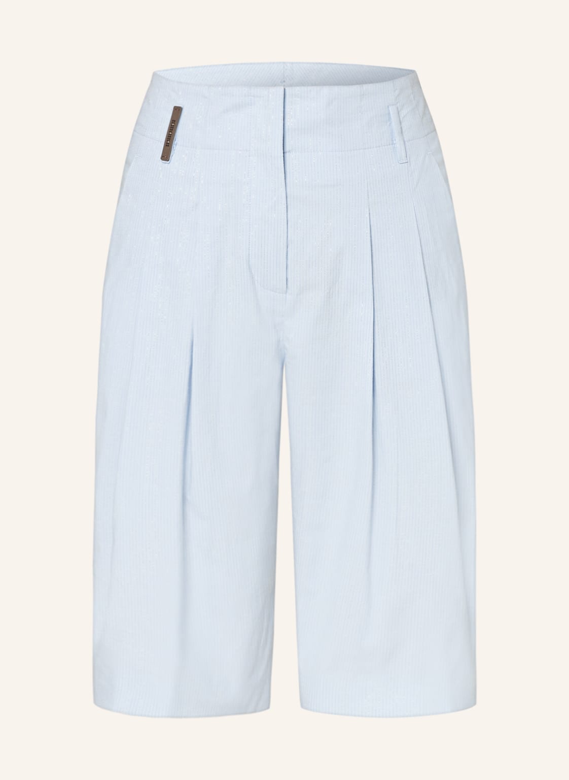 Image of Peserico 3/4-Hose Mit Glitzergarn blau