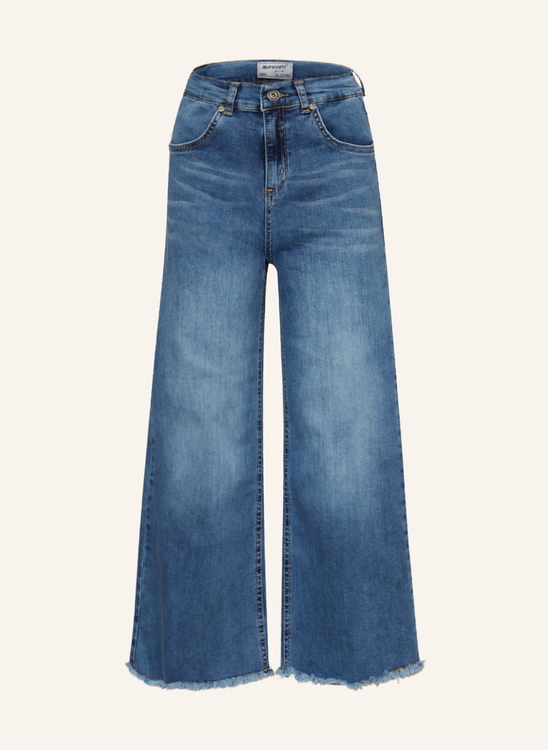 Image of Blue Effect Jeans-Culotte blau