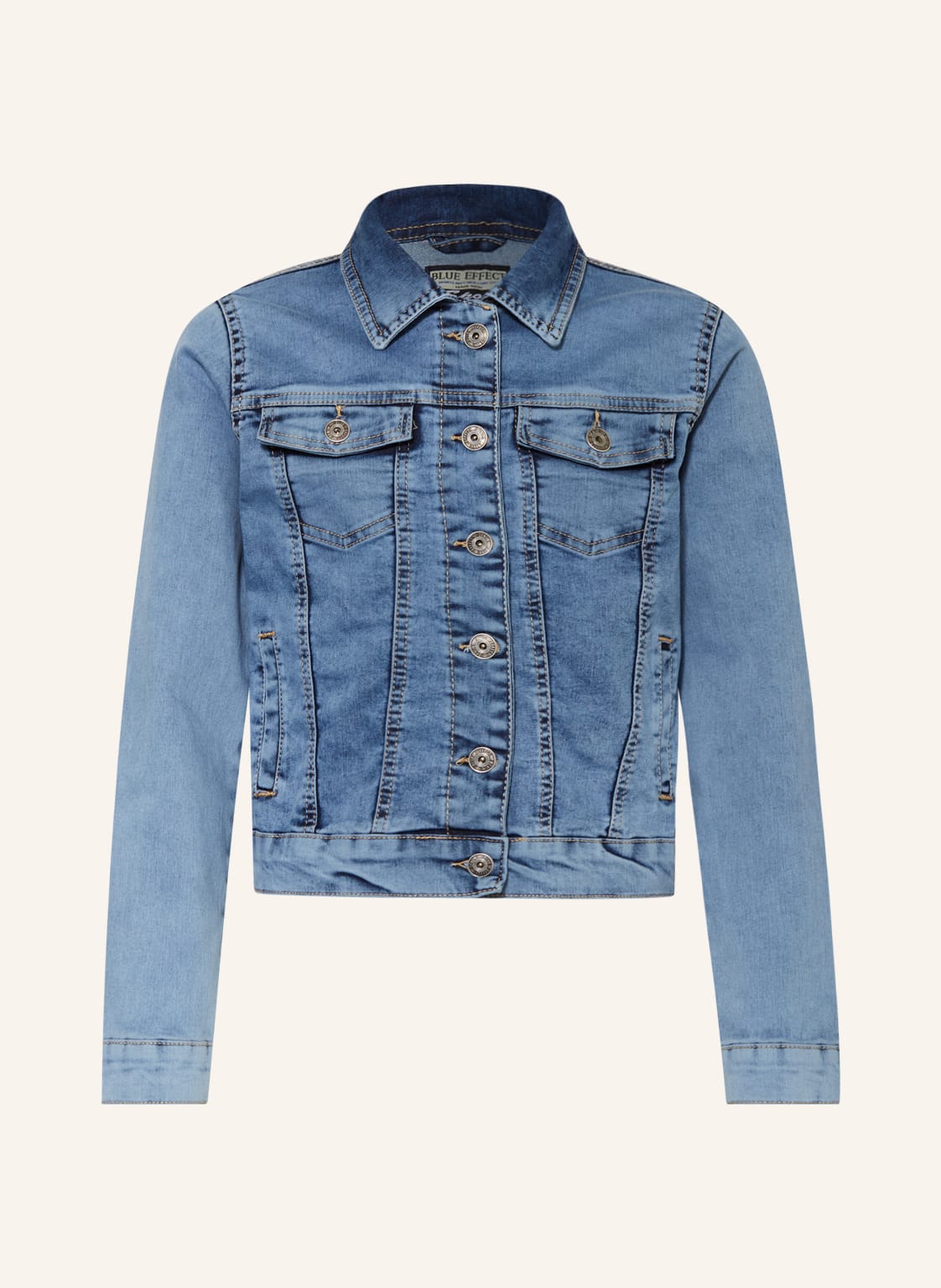 Image of Blue Effect Jeansjacke blau