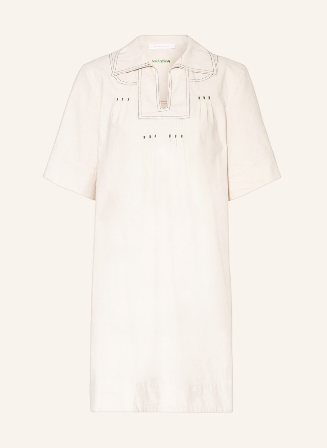 Image of See By Chloé Jeanskleid weiss