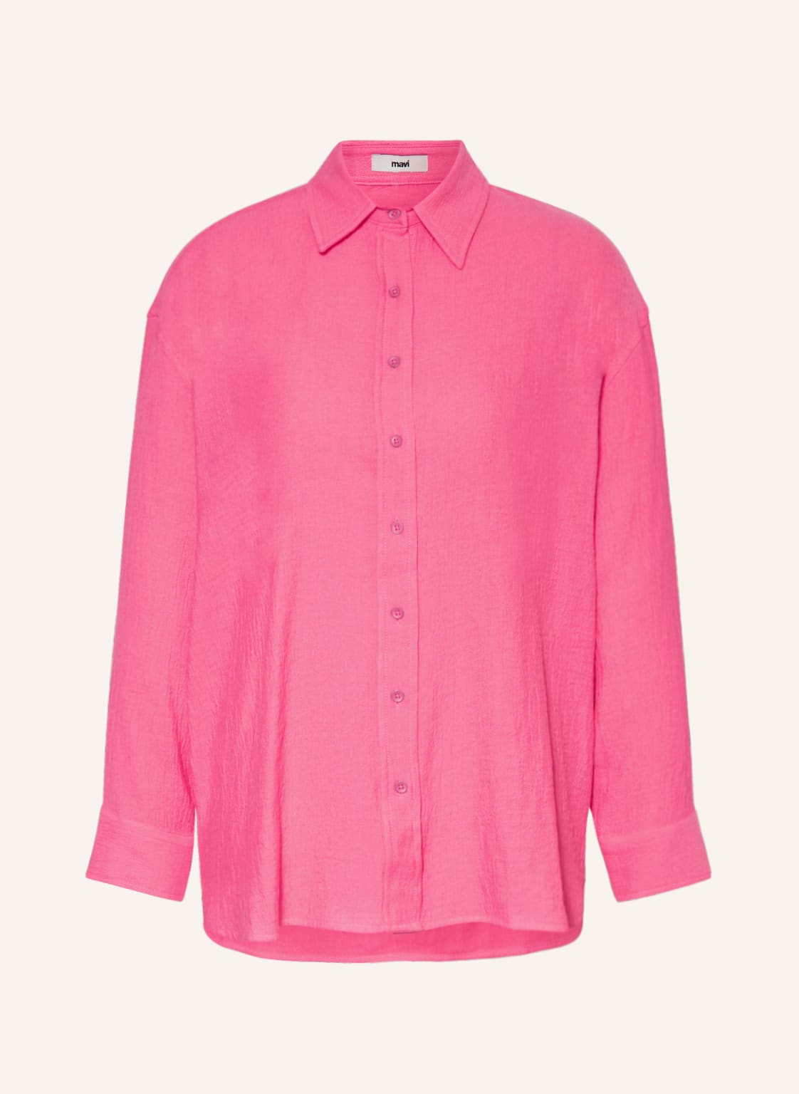 Image of Mavi Hemdbluse Aus Musselin pink