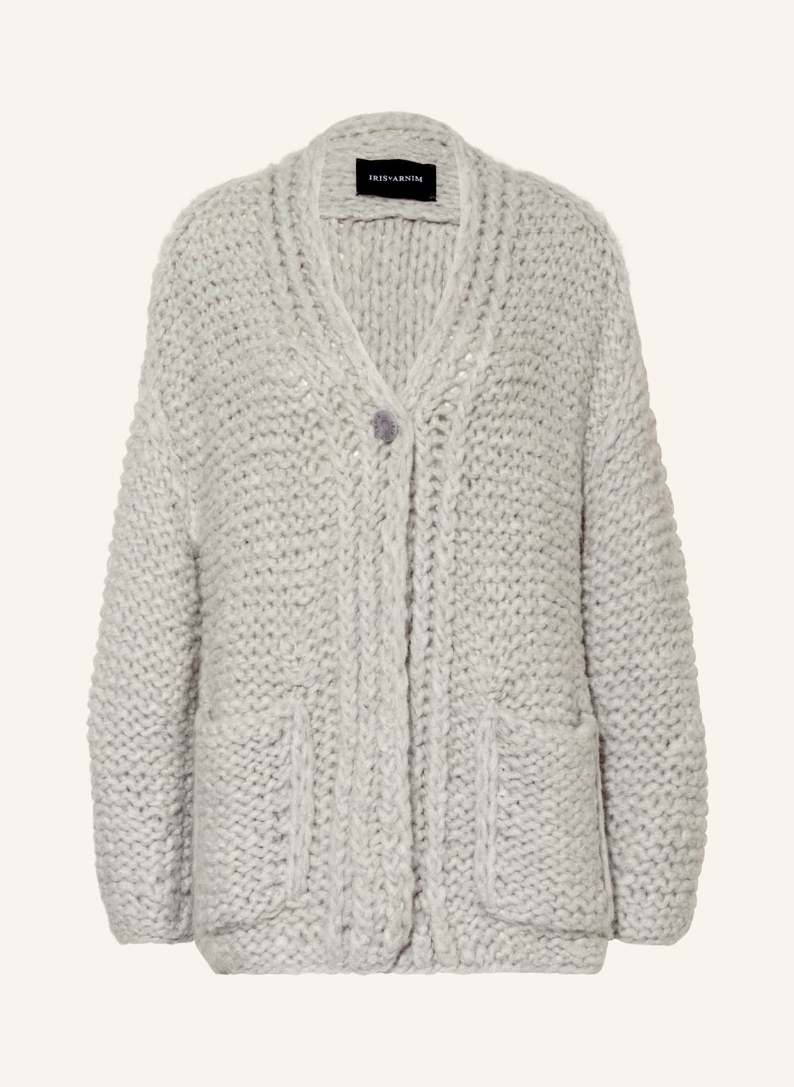 Image of Iris Von Arnim Strickjacke Zarifa Aus Cashmere grau