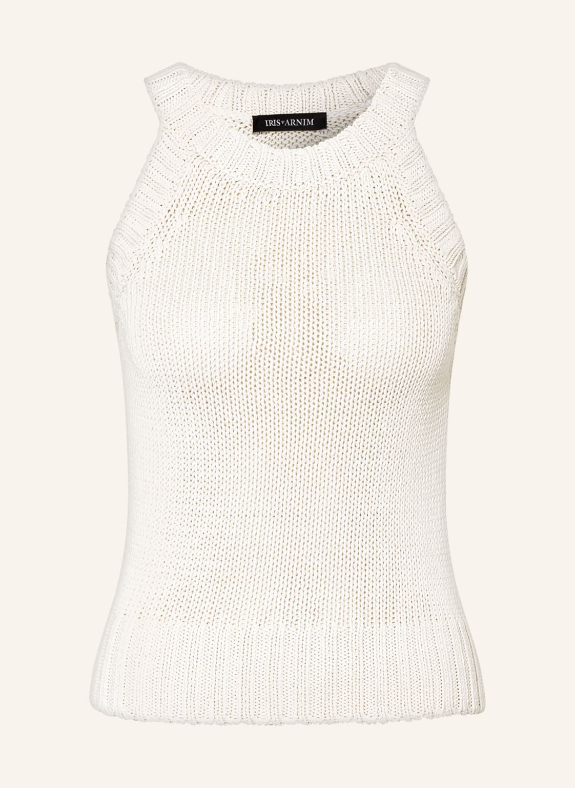 Image of Iris Von Arnim Stricktop Suza Mit Seide weiss