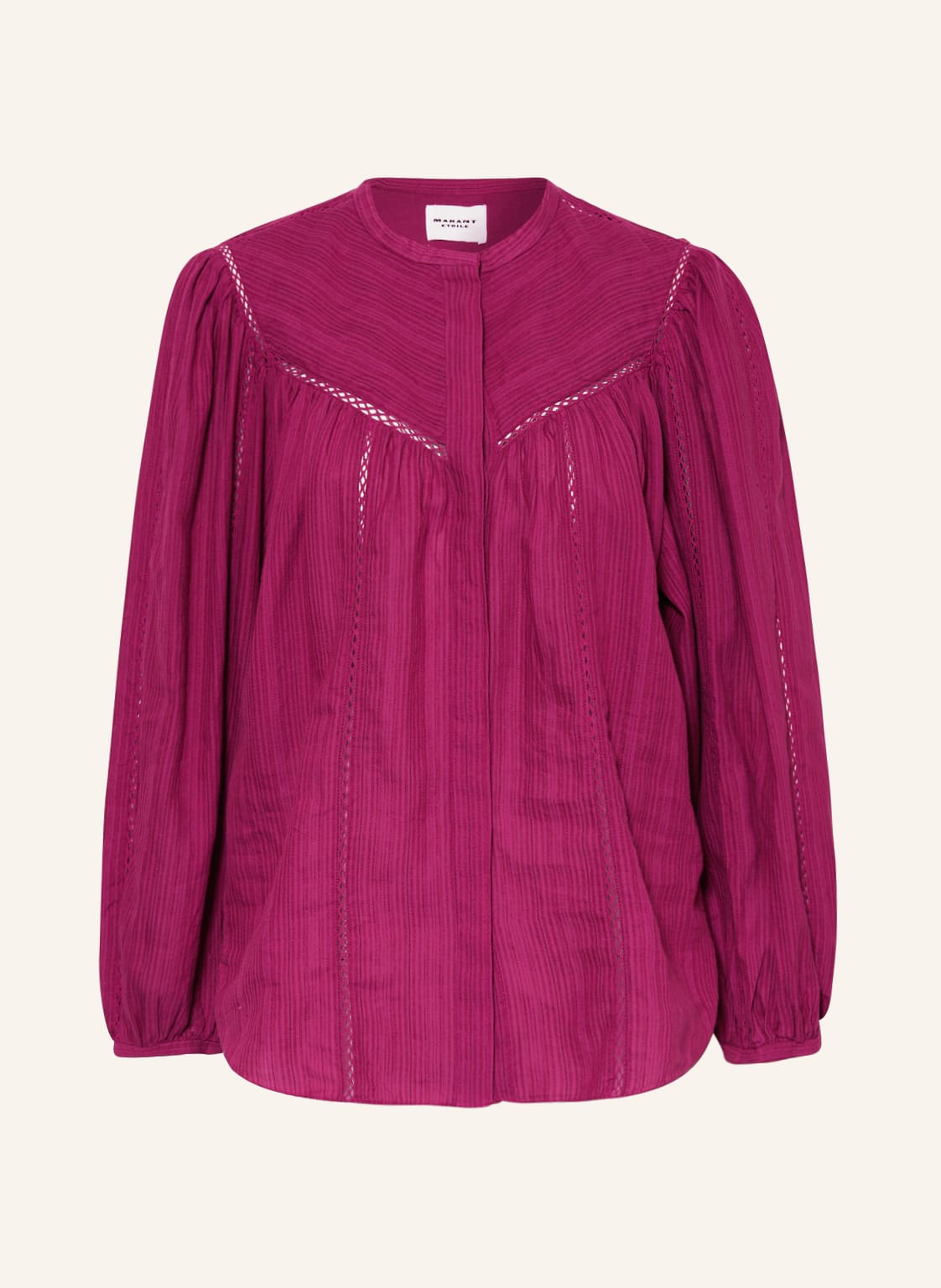 Image of Isabel Marant Étoile Bluse Leonard Mit Leinen pink