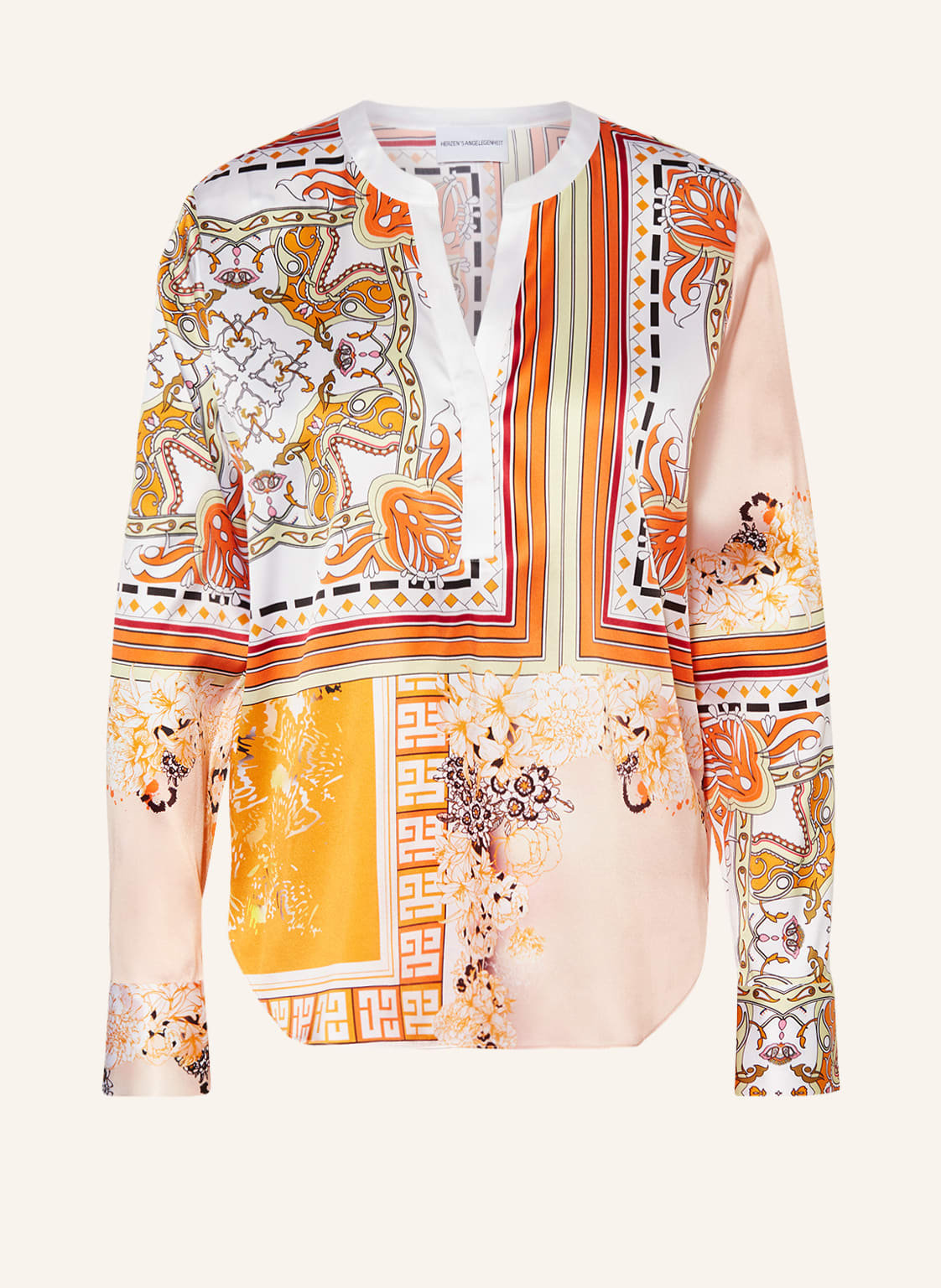 Image of Herzen's Angelegenheit Seidentunika orange