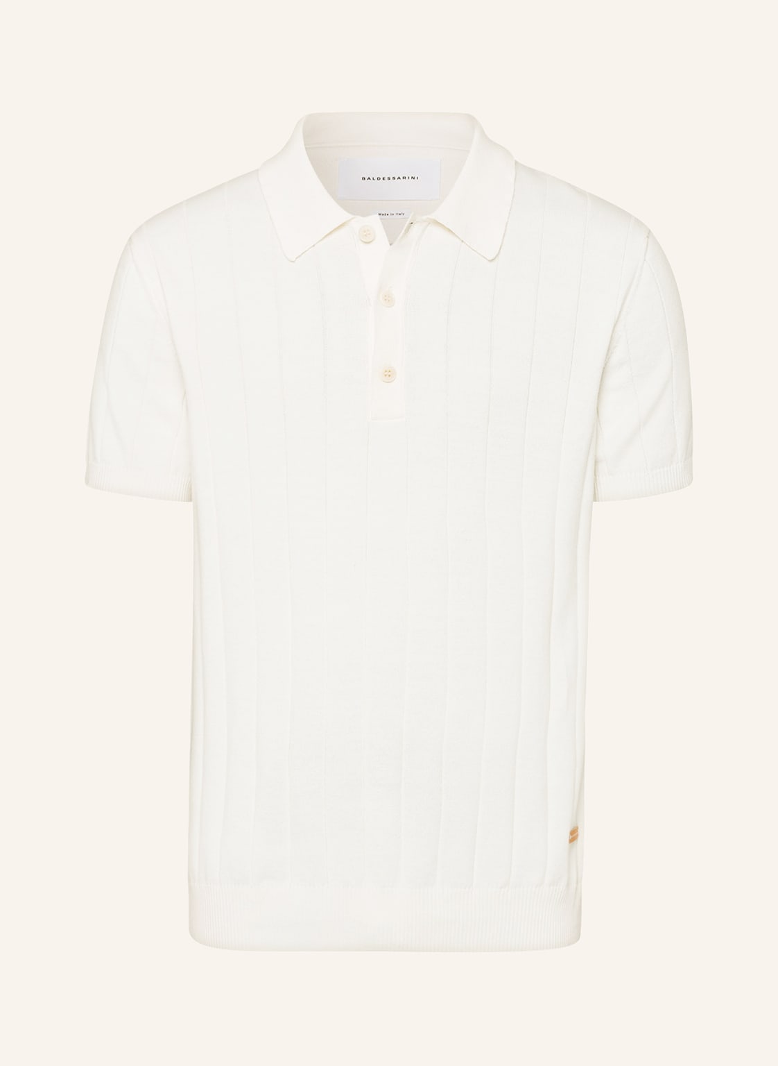 Image of Baldessarini Strick-Poloshirt weiss