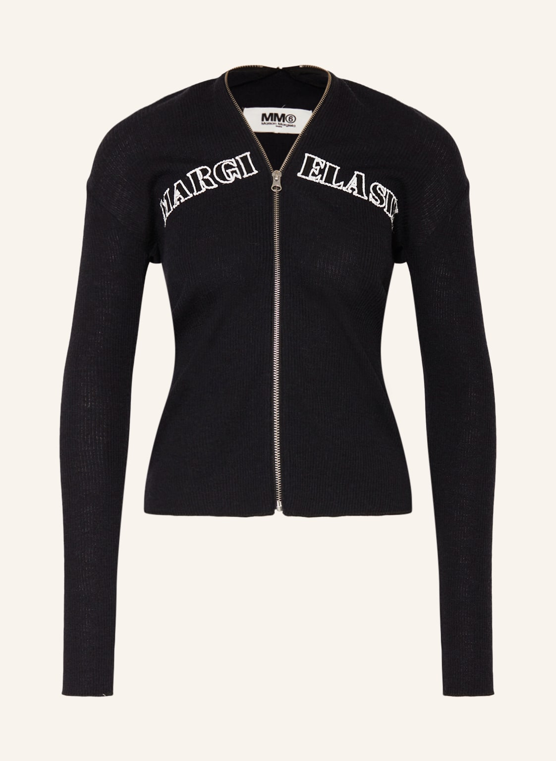 Image of mm6 Maison Margiela Strickjacke schwarz