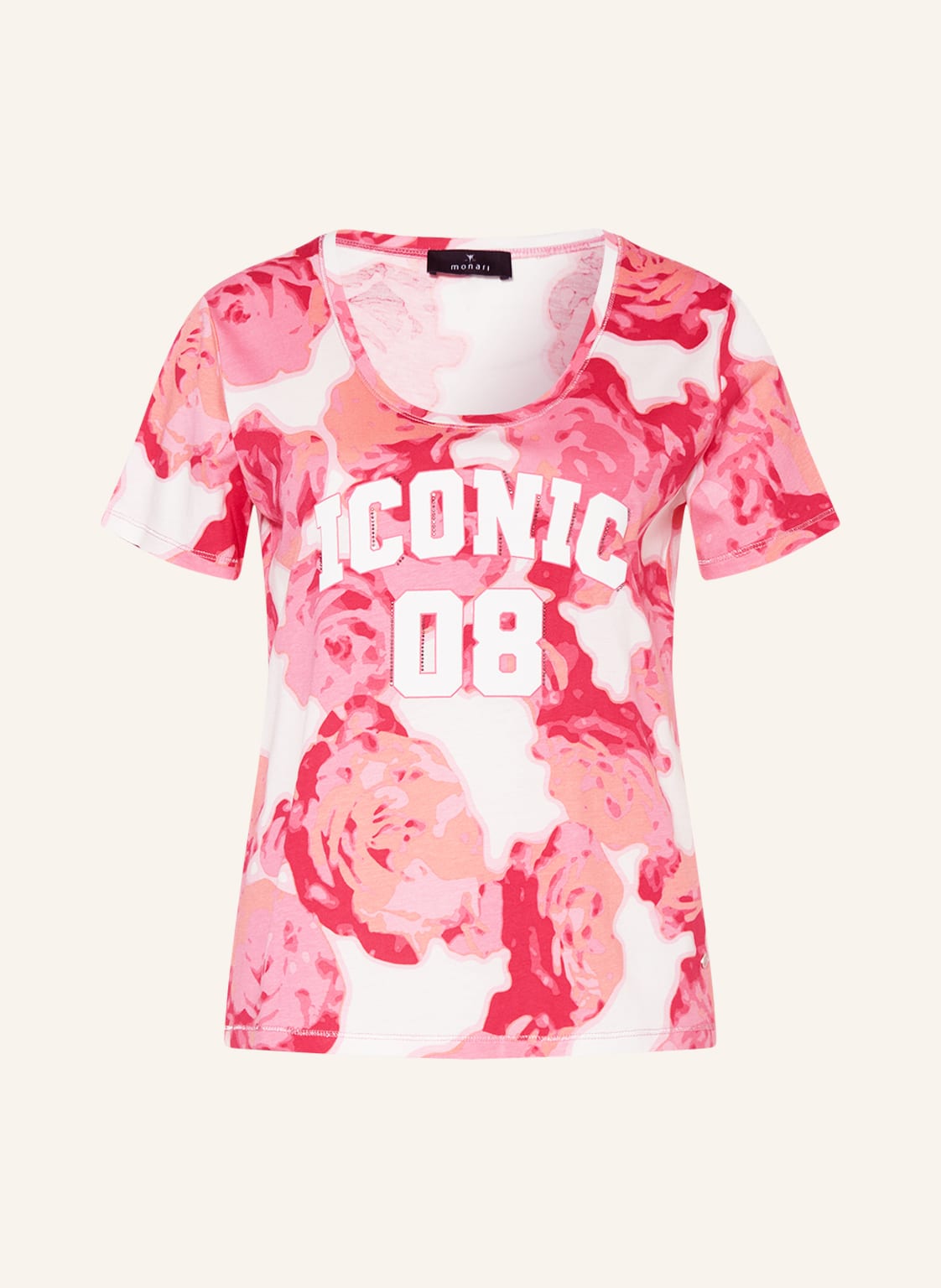 Image of Monari T-Shirt Mit Schmucksteinen pink