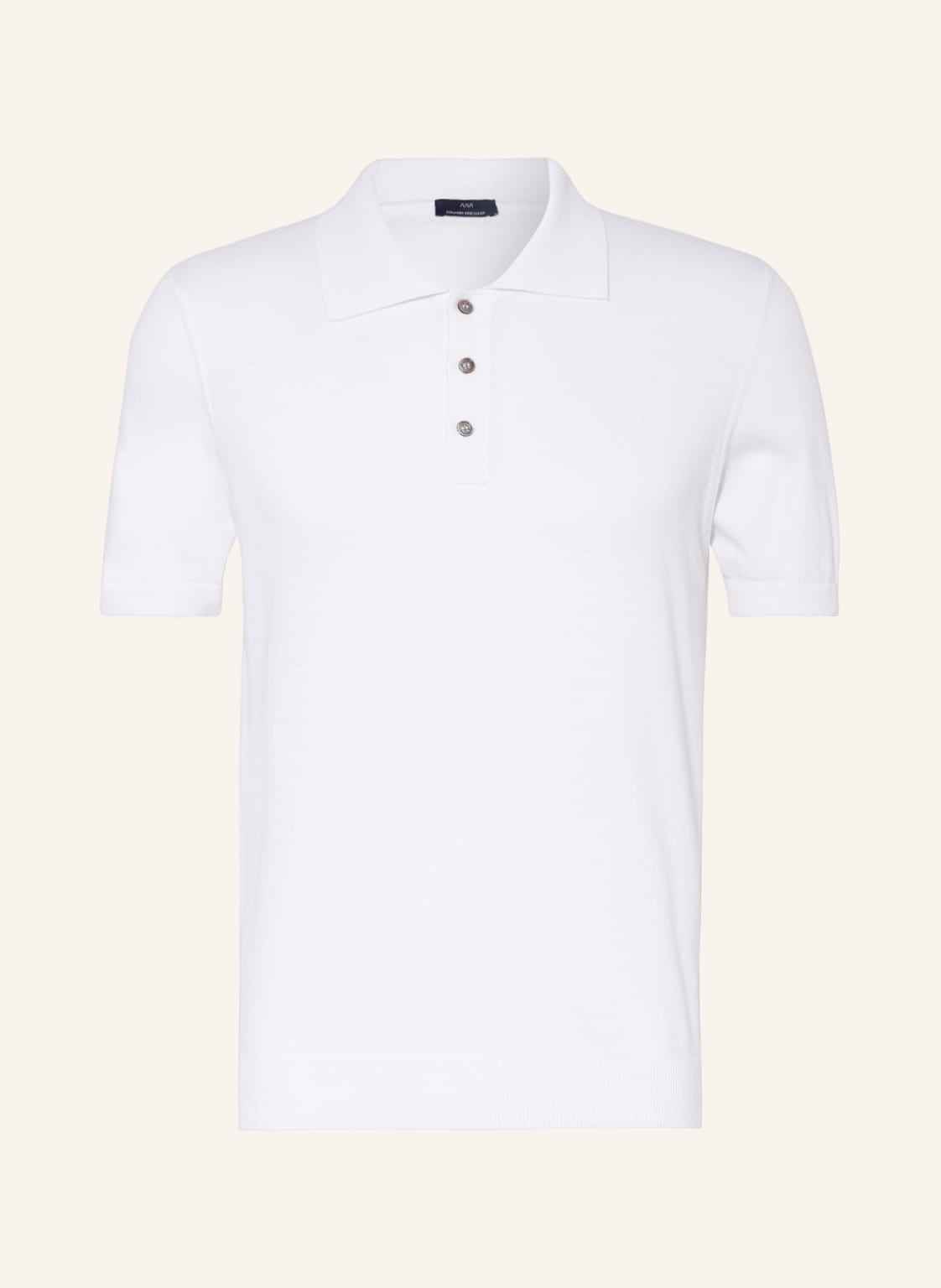 Image of Eduard Dressler Strick-Poloshirt weiss
