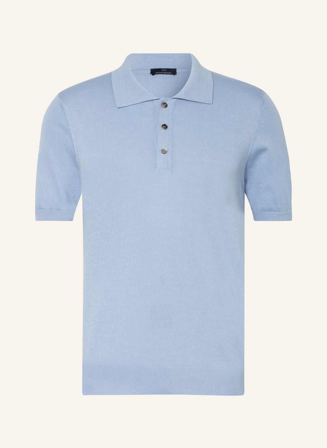 Image of Eduard Dressler Strick-Poloshirt blau