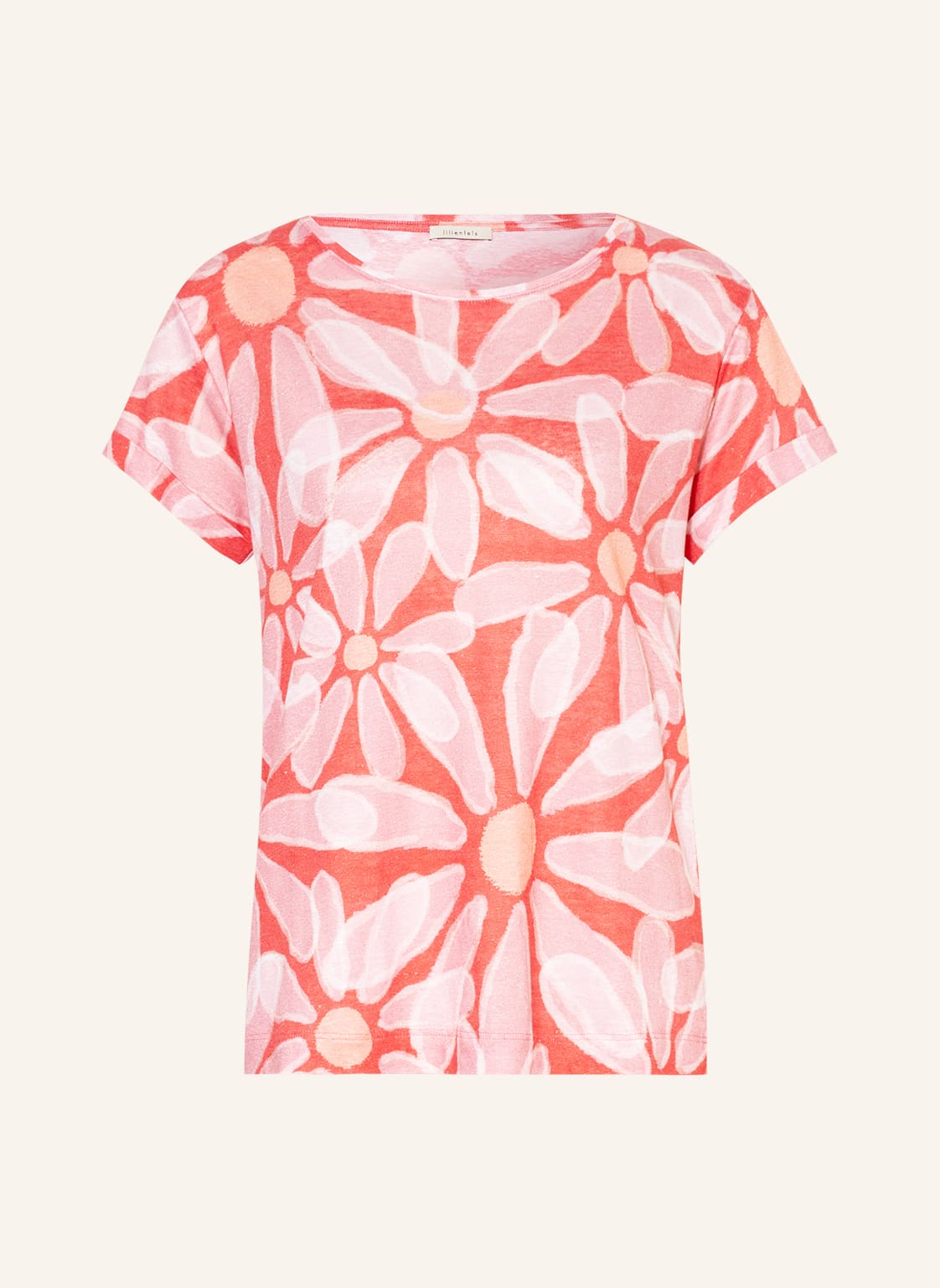 Image of Lilienfels T-Shirt Aus Leinen rosa