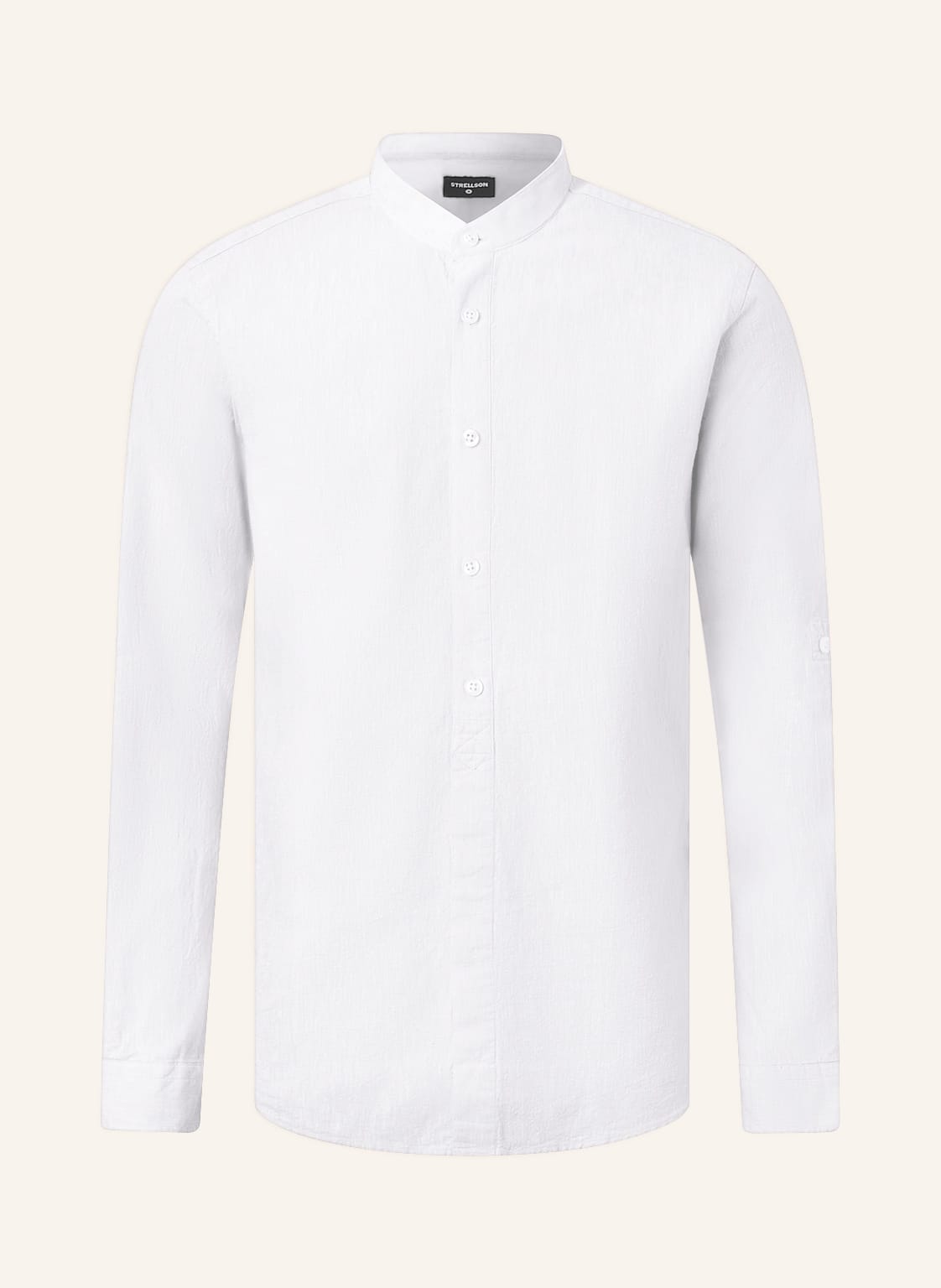 Image of Strellson Hemd Conell Comfort Fit Mit Leinen weiss