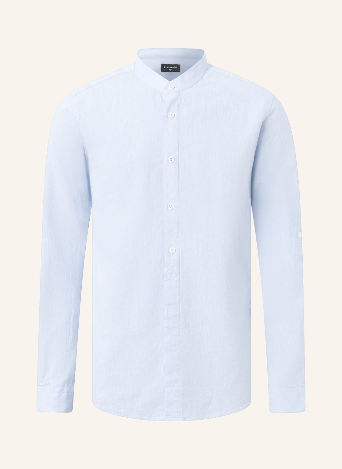 Image of Strellson Hemd Conell Comfort Fit Mit Leinen blau