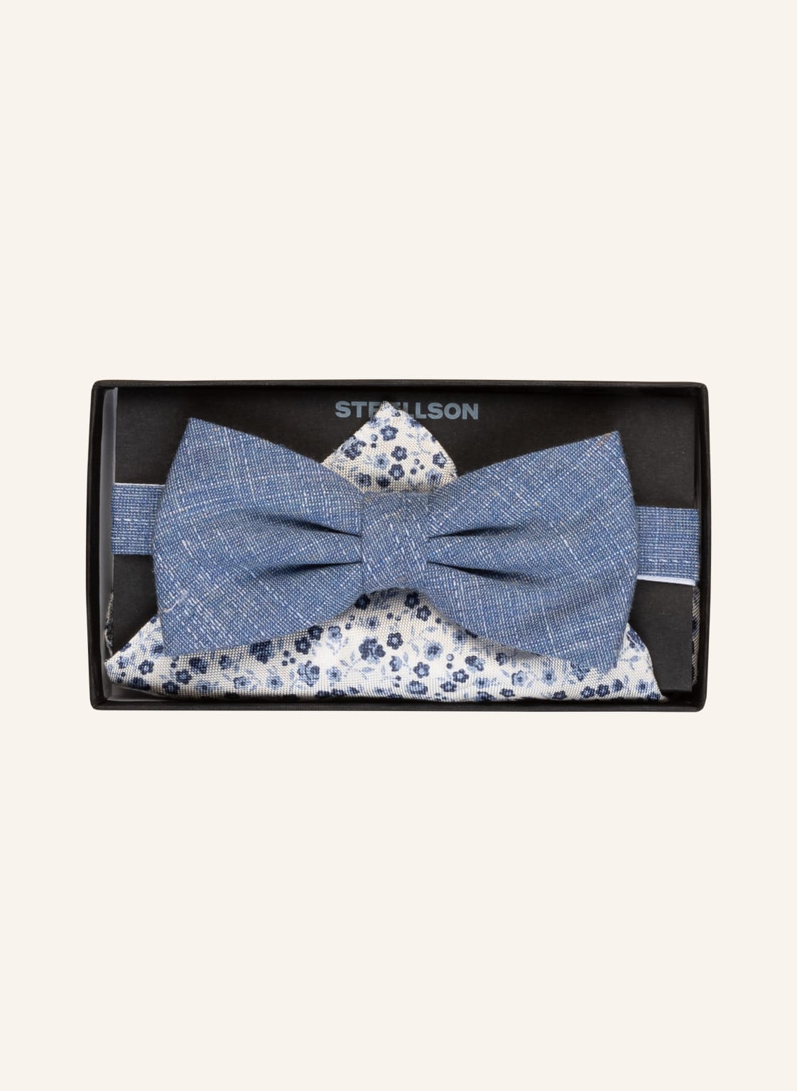 Image of Strellson Set: Fliege Und Einstecktuch blau