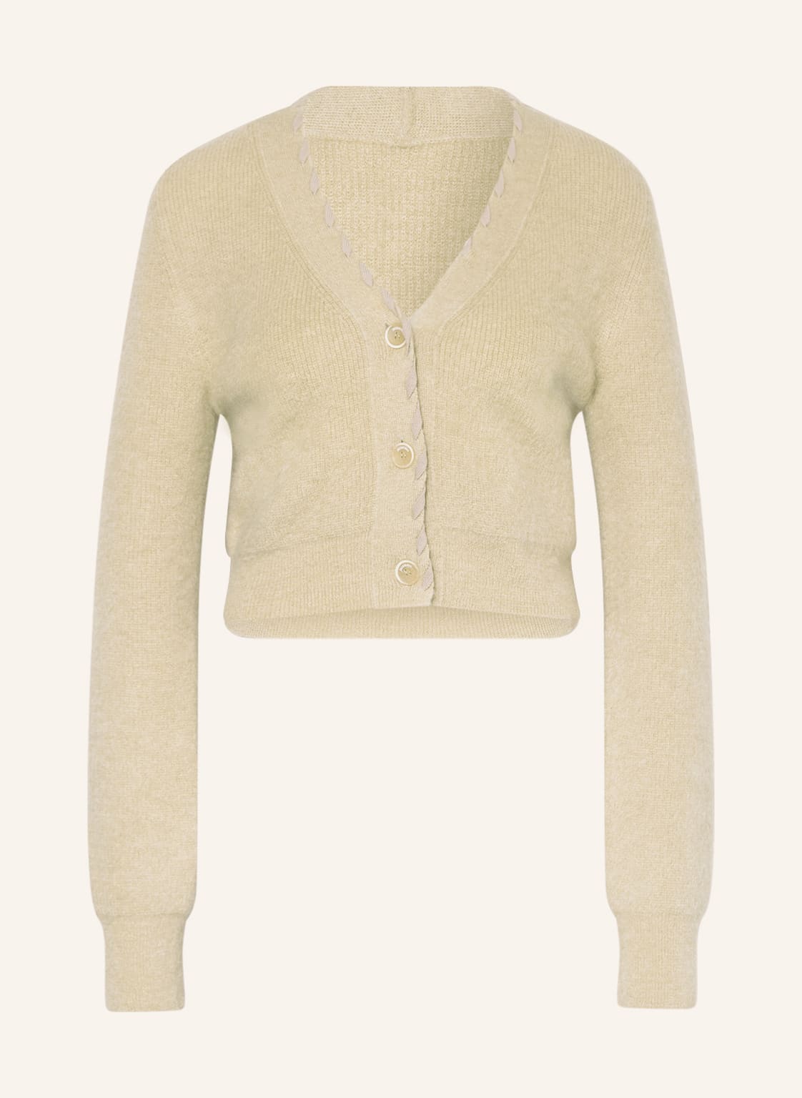 Image of Jacquemus Strickjacke Le Cardigan Lazo Mit Mohair gruen