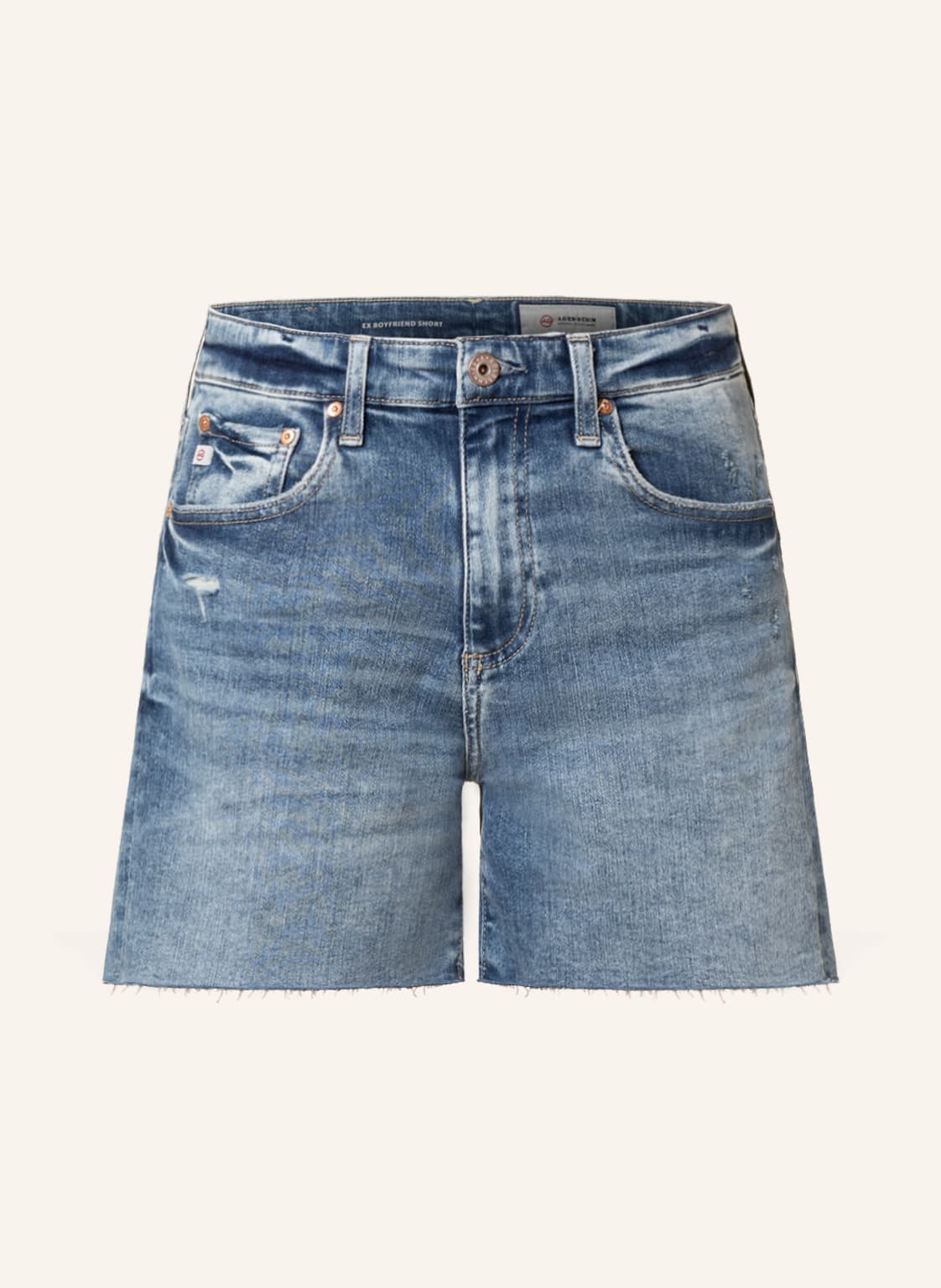 Image of Ag Jeans Jeansshorts Ex-Boyfriend blau