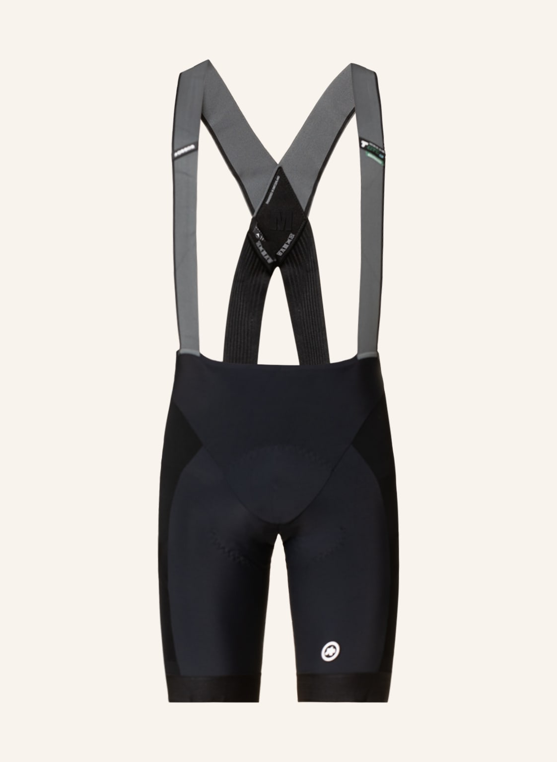 Image of Assos Radhose Mille Gtc Kiespanzer Bib Shorts c2 Mit Trägern Und Gepolstertem Einsatz schwarz