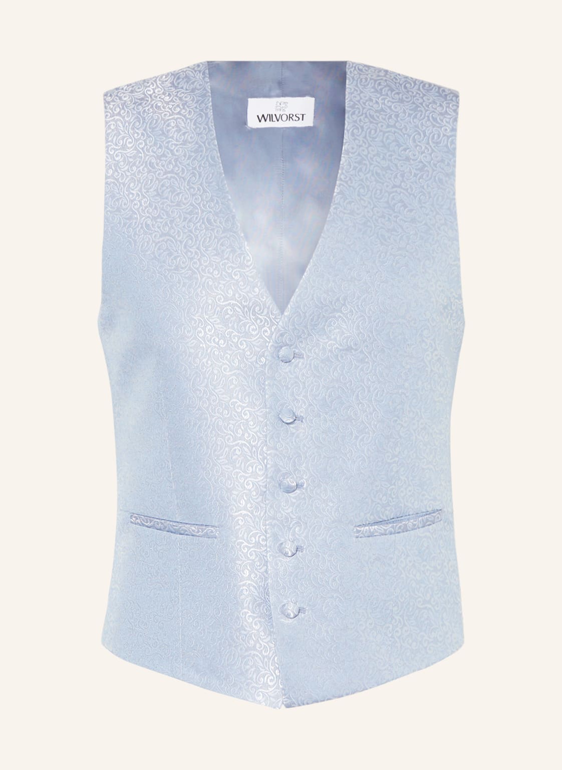 Image of Wilvorst Anzugweste Extra Slim Fit grau