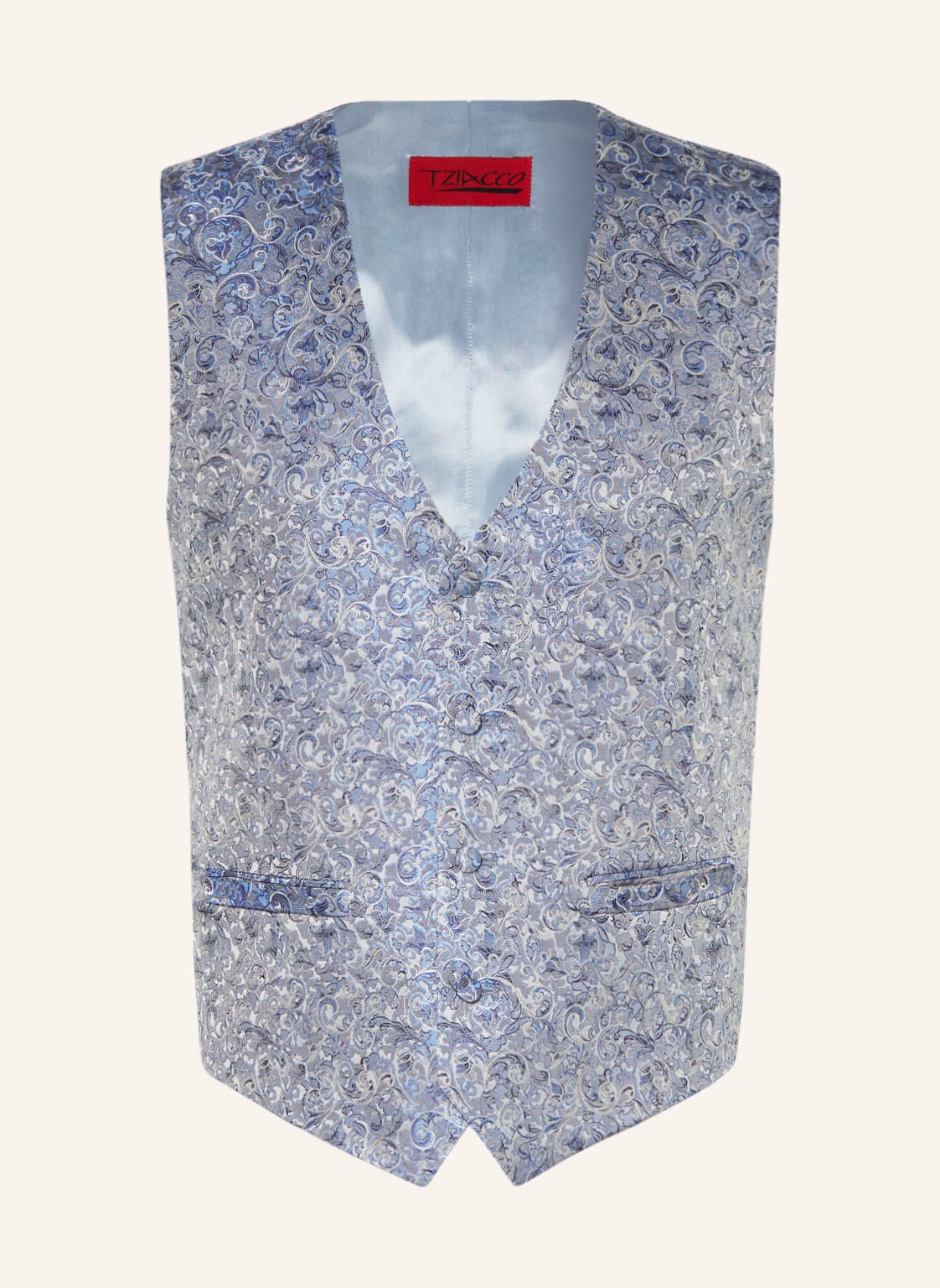 Image of Wilvorst Anzugweste Slim Fit blau
