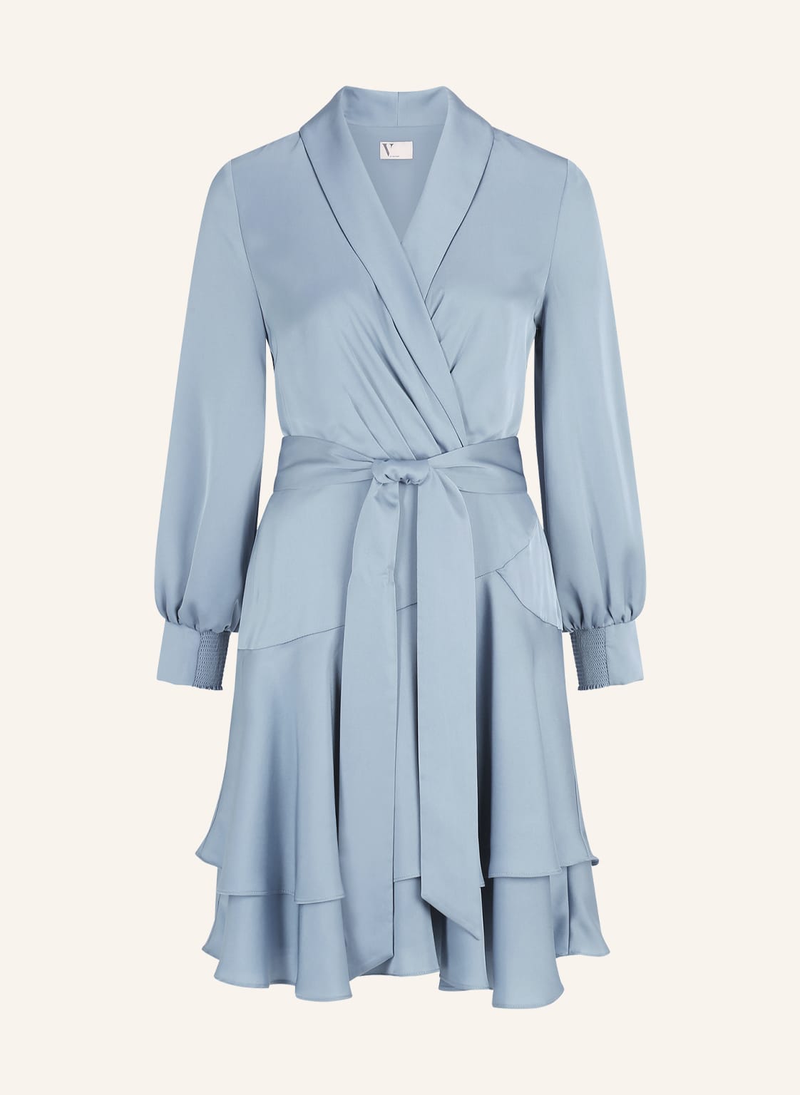 Image of V By Vera Mont Satinkleid blau