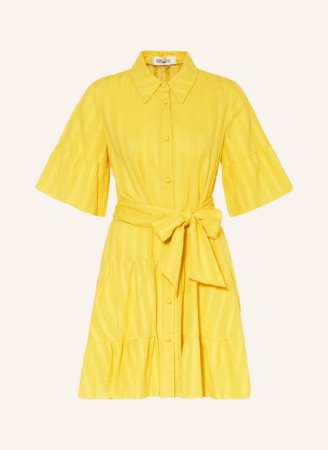 Image of Diane Von Furstenberg Hemdblusenkleid Beata gelb