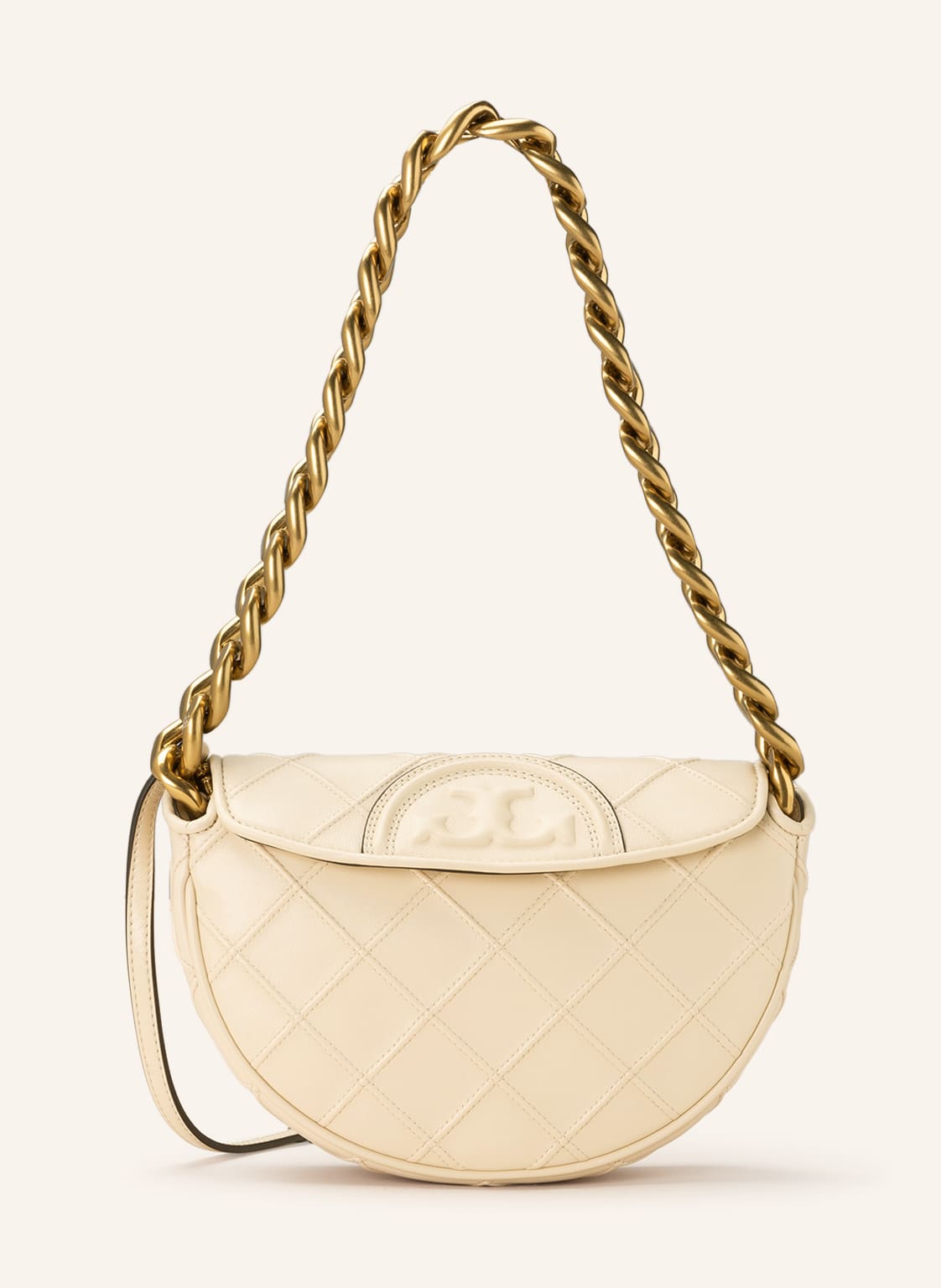 Image of Tory Burch Schultertasche Fleming beige