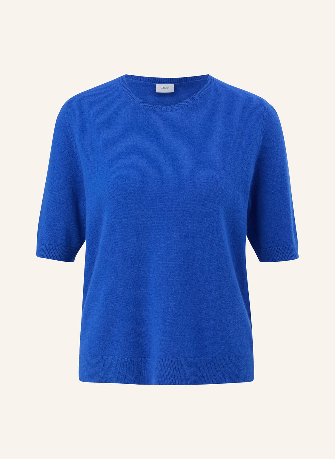 Image of S.Oliver Black Label Strickshirt Aus Cashmere blau