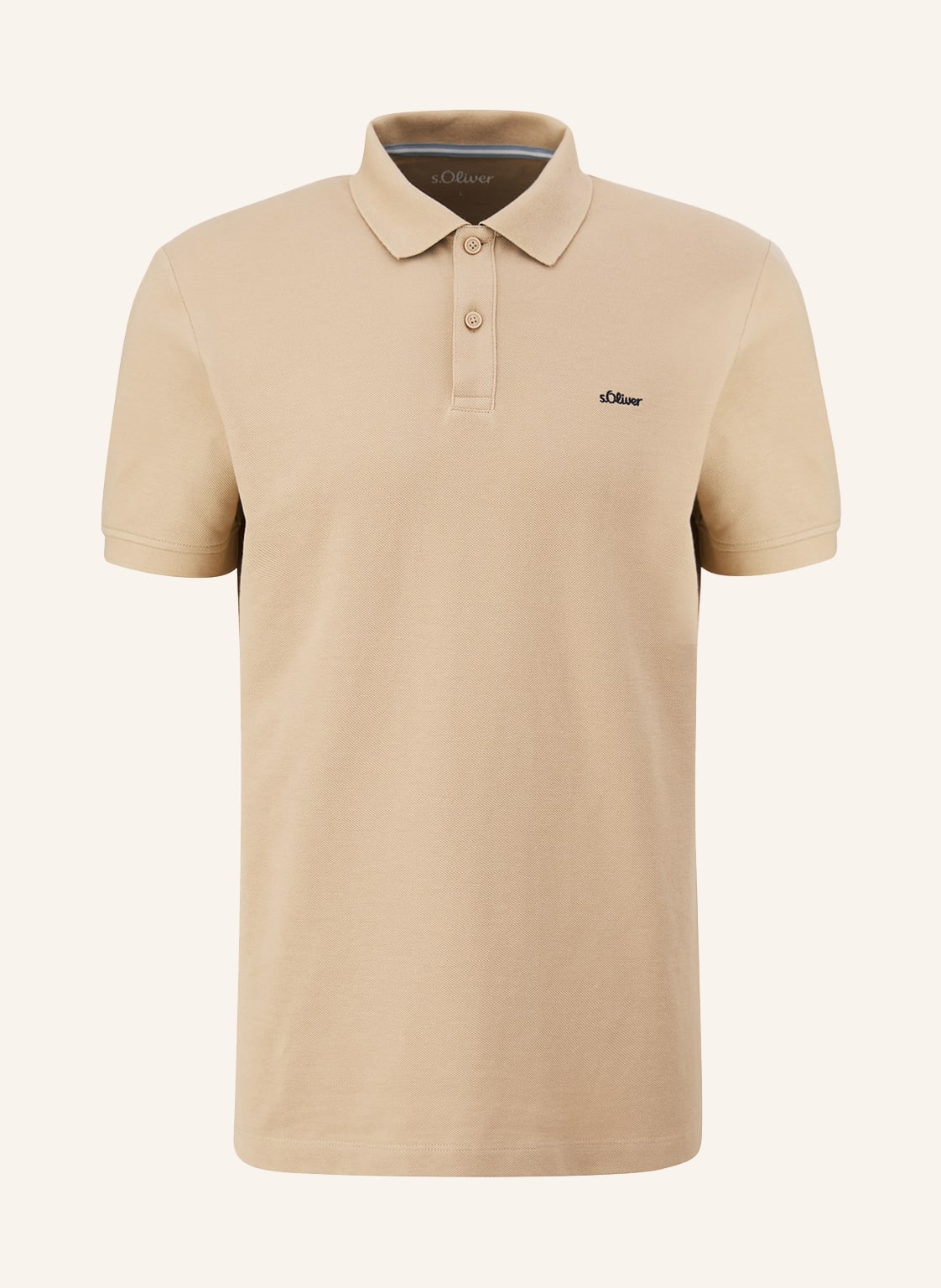 Image of S.Oliver Red Piqué-Poloshirt braun