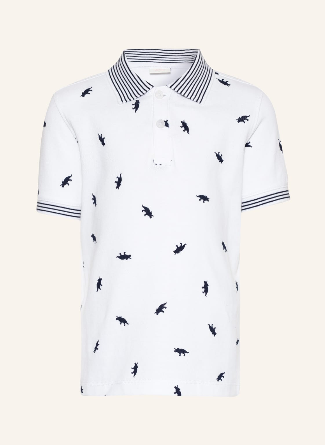 Image of S.Oliver Red Piqué-Poloshirt weiss