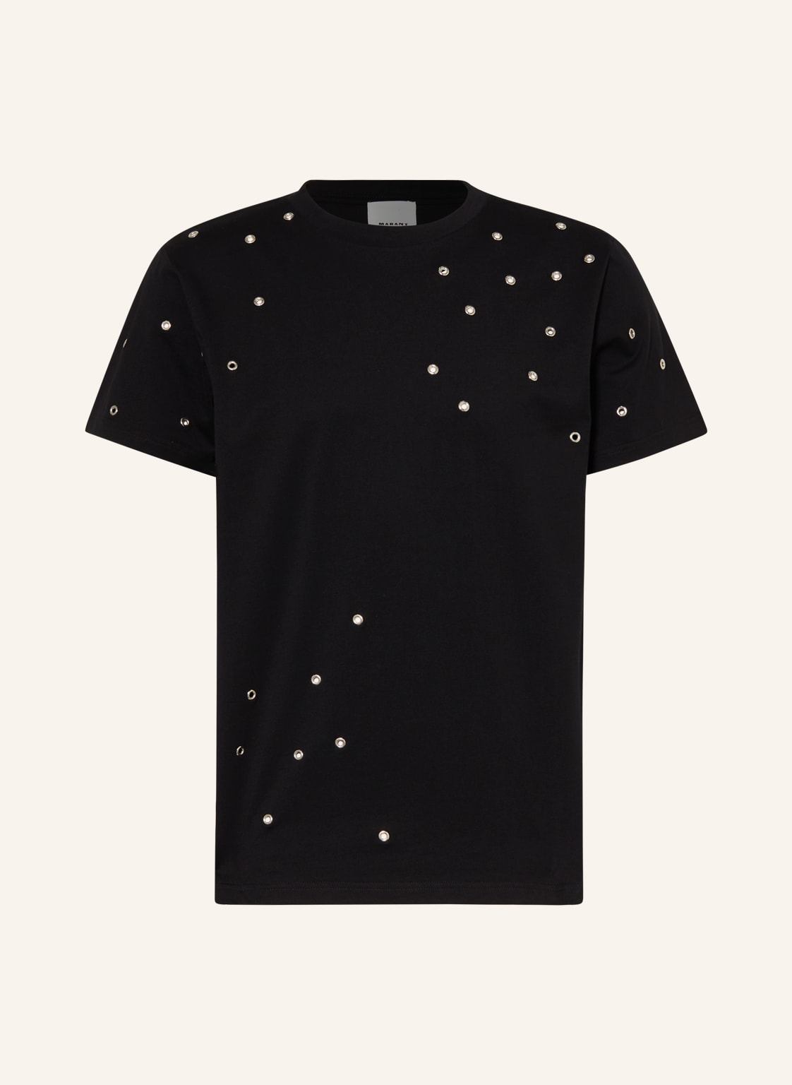 Image of Isabel Marant T-Shirt Zafferh Mit Nieten schwarz