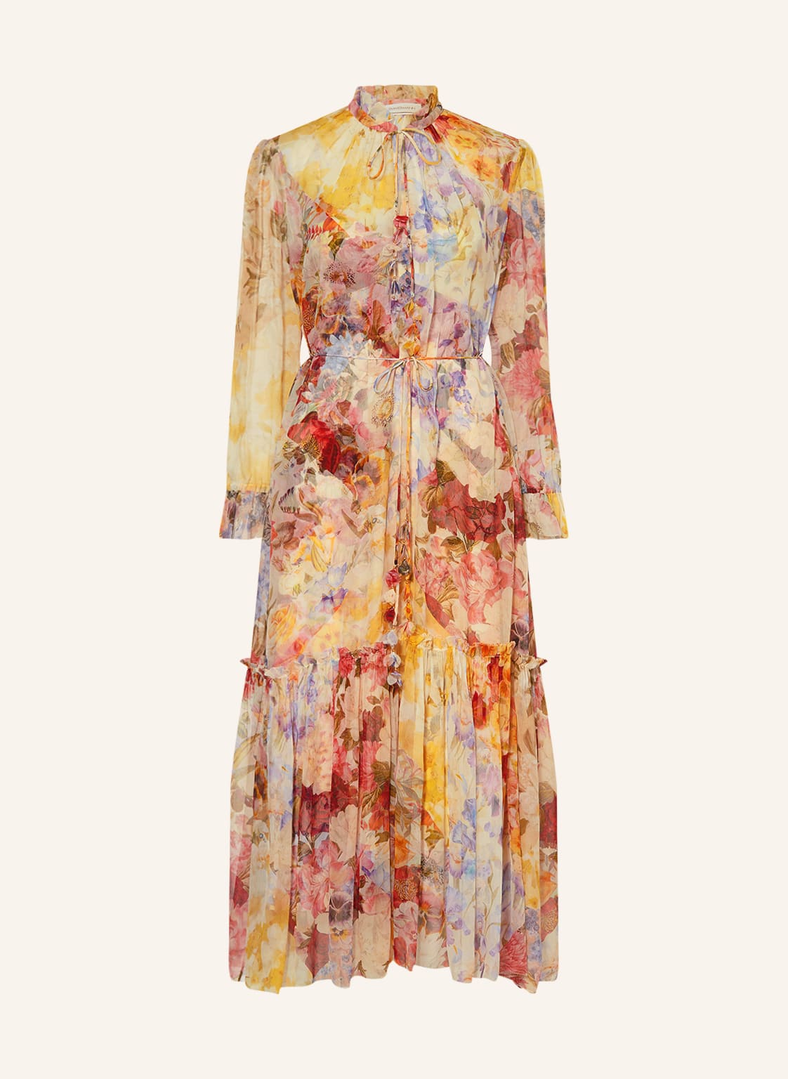 Image of Zimmermann Kleid Wonderland Mit Rüschen weiss