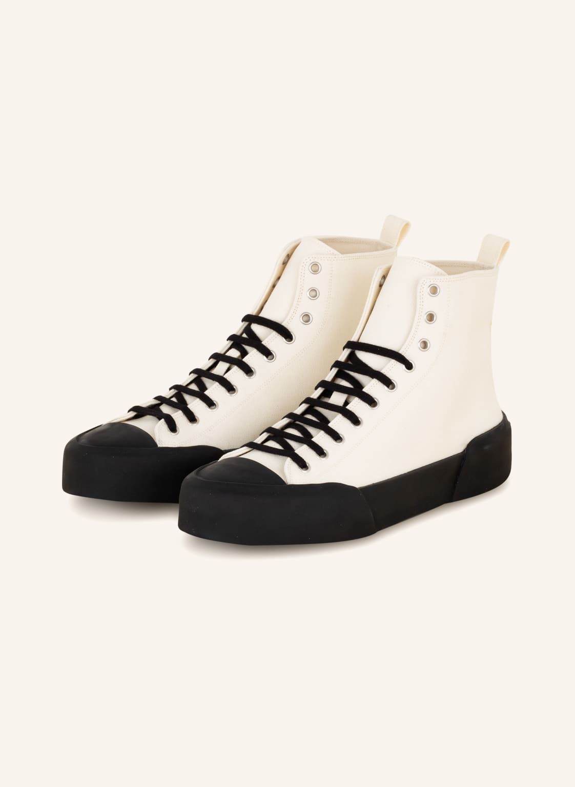 Image of Jil Sander Hightop-Sneaker weiss