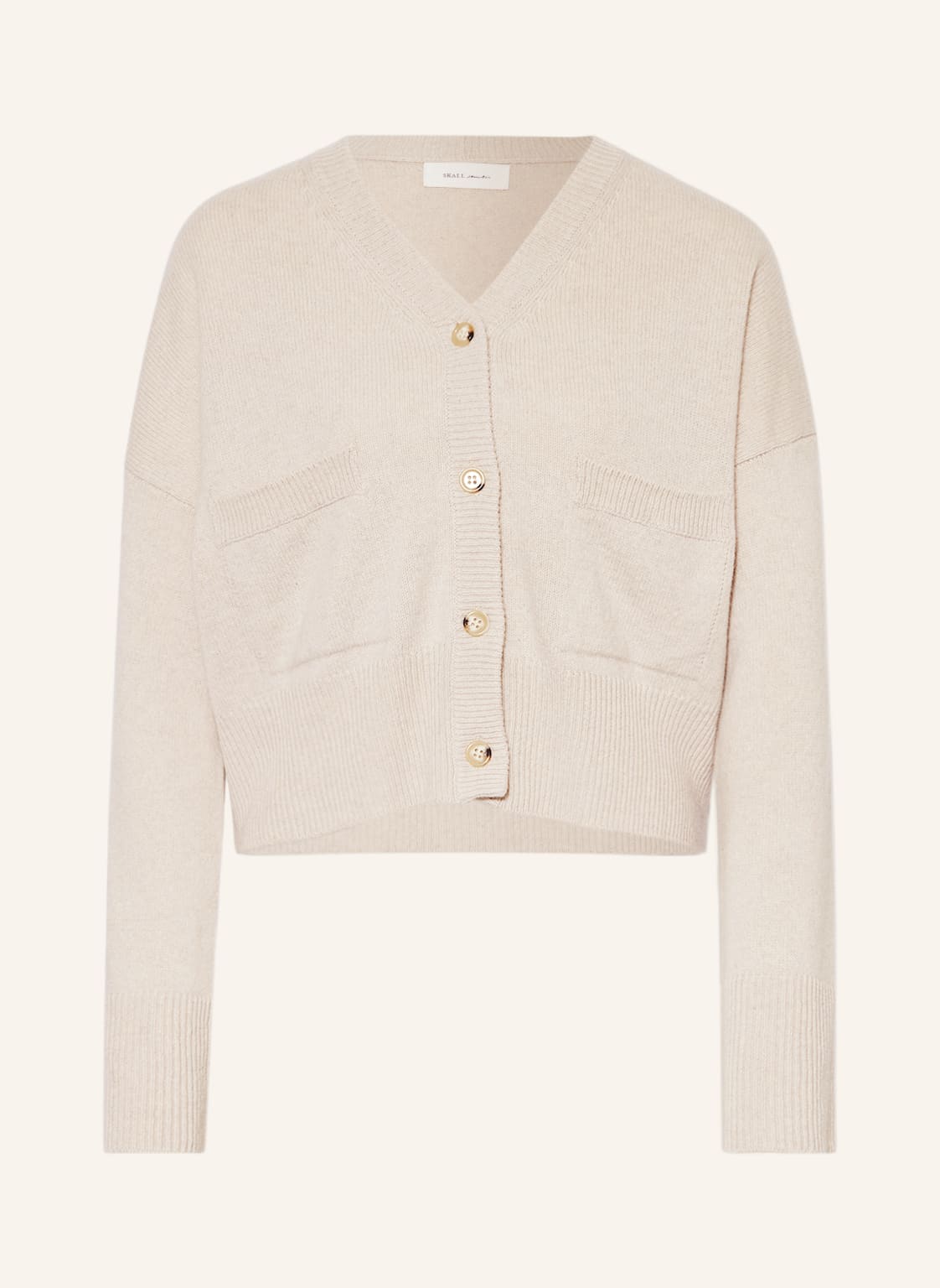 Image of Skall Studio Strickjacke Dello Aus Cashmere beige