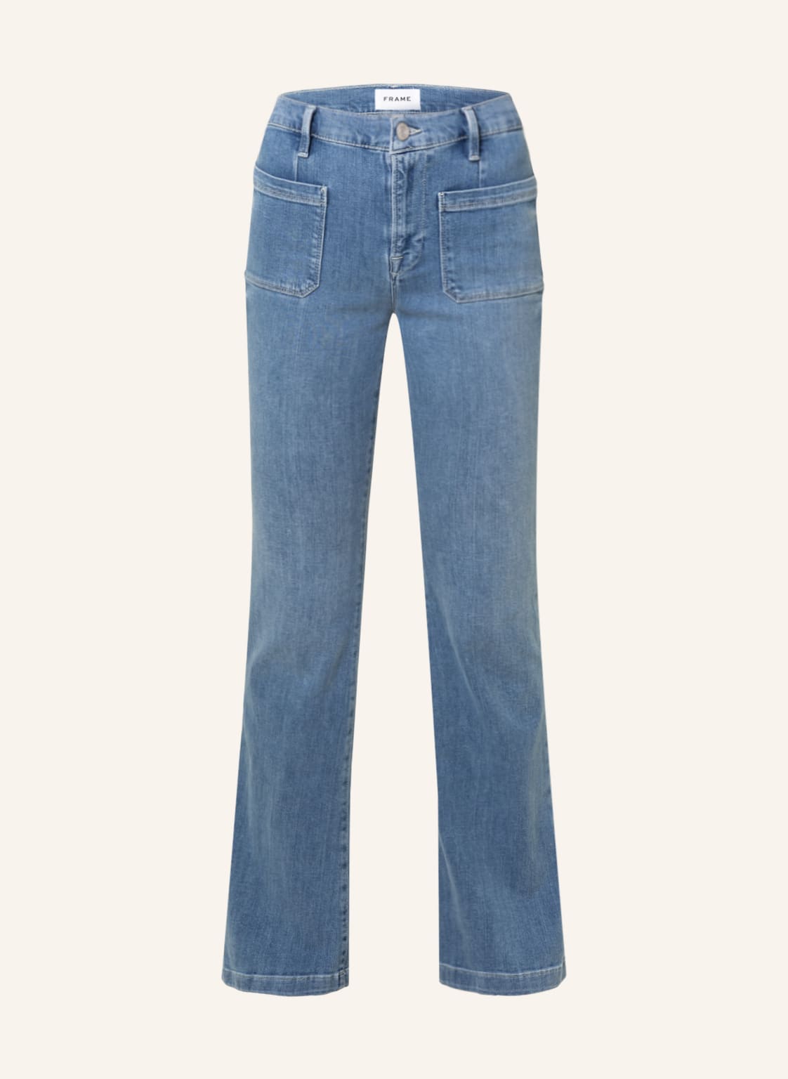 Image of Frame Denim Flared Jeans Le Bardot blau