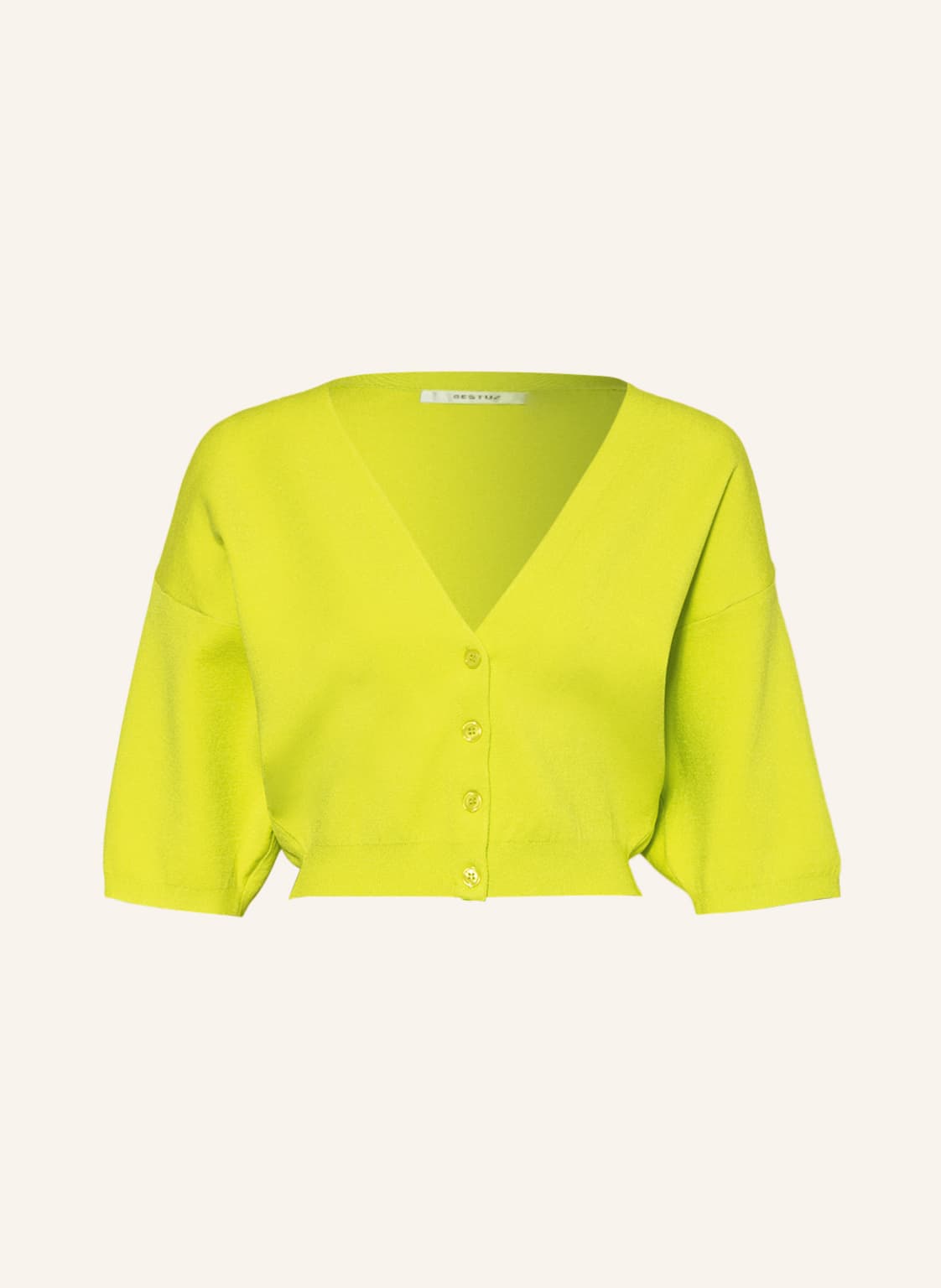 Image of Gestuz Strickjacke Pryagz Mit 3/4-Arm gruen