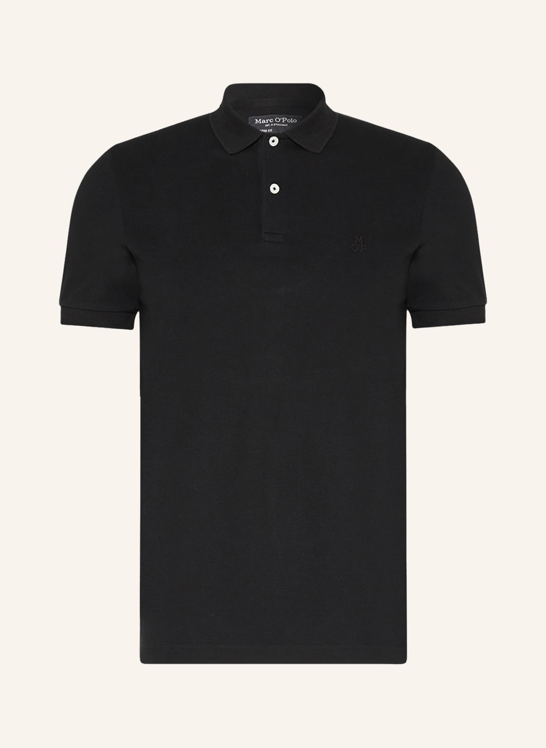 Image of Marc O'polo Piqué-Poloshirt Shaped Fit schwarz