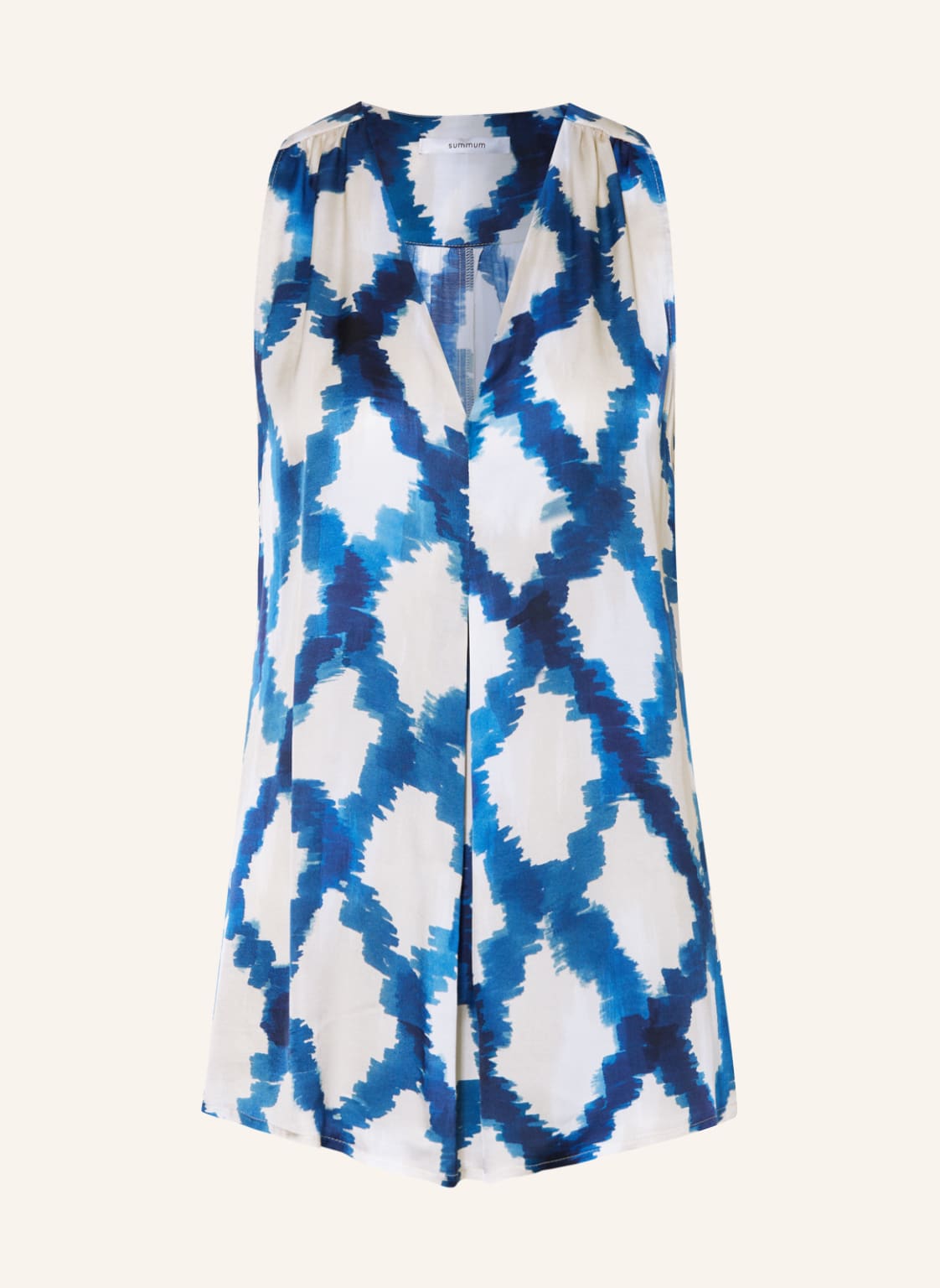 Image of Summum Woman Blusentop Aus Satin blau