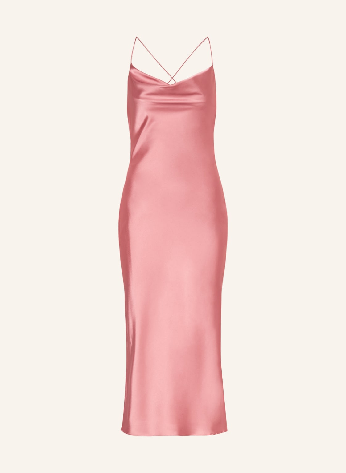 Image of Unique Cocktailkleid Aus Satin rosa